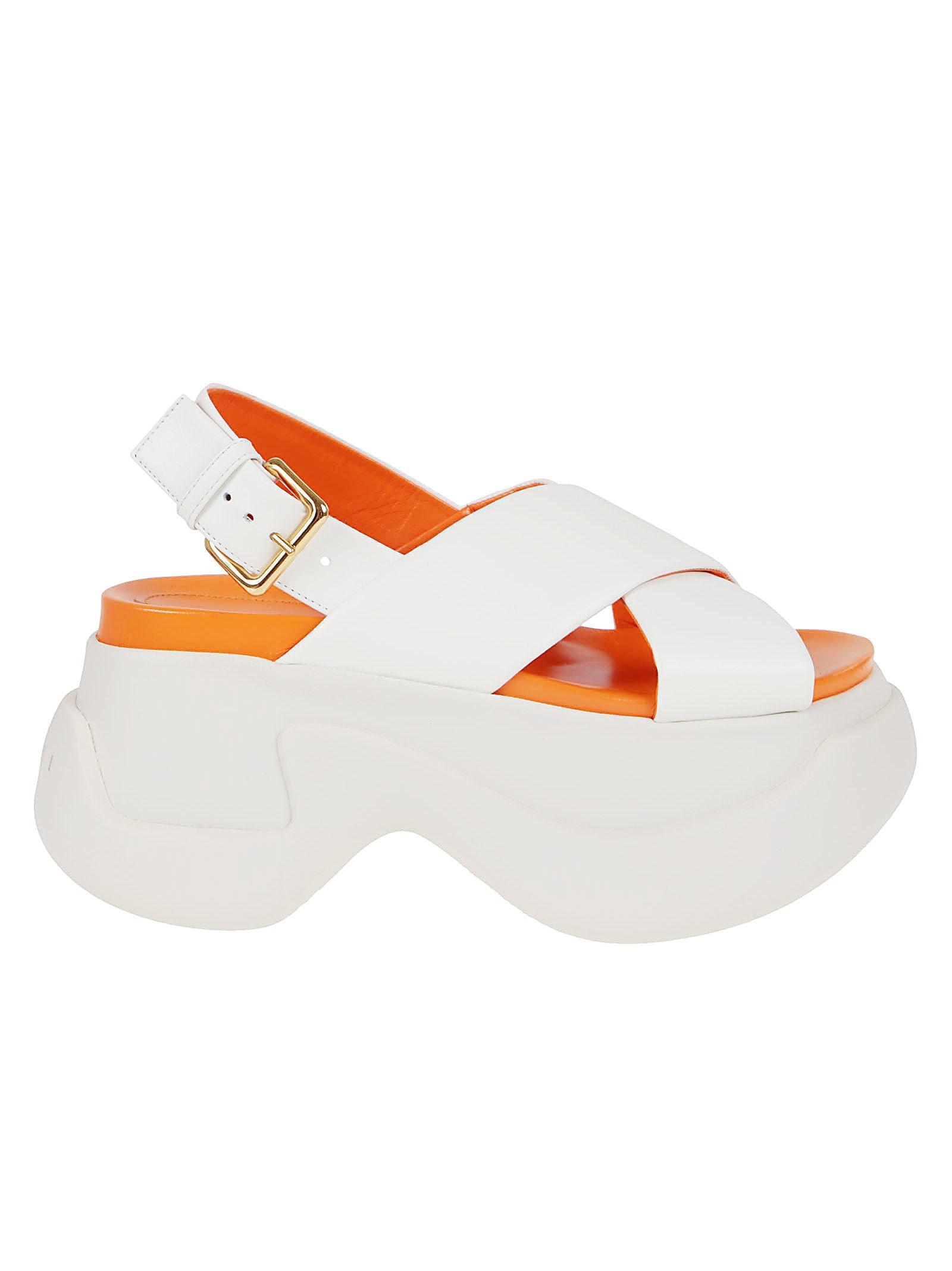Marni Sandals in Orange | Lyst