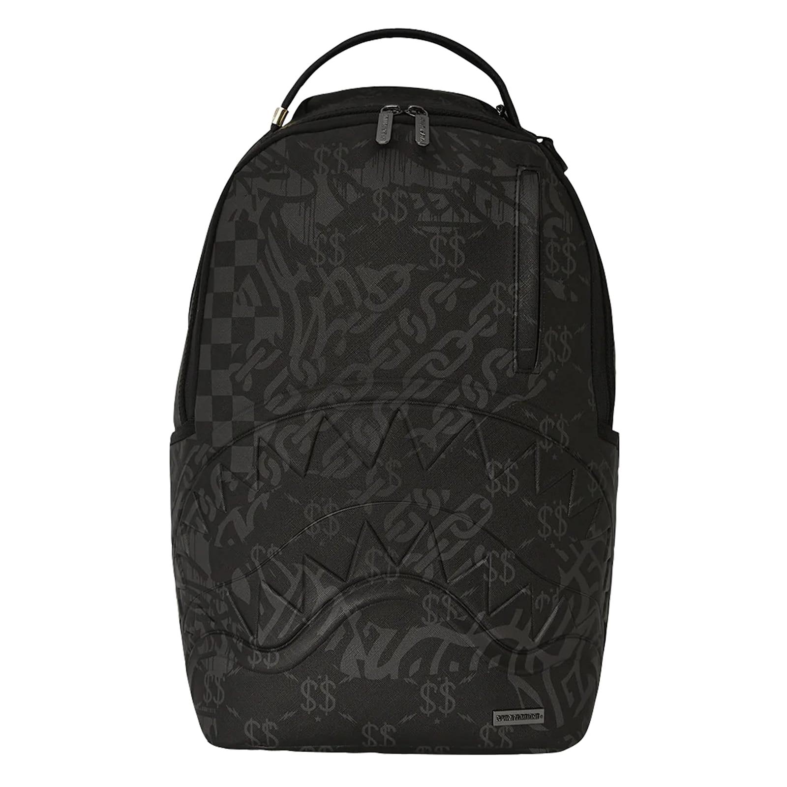 未使用タグ付き SPRAYGROUND ブラック リュック スプレイグラウンド バックパック リュック キングジェームズ 黒