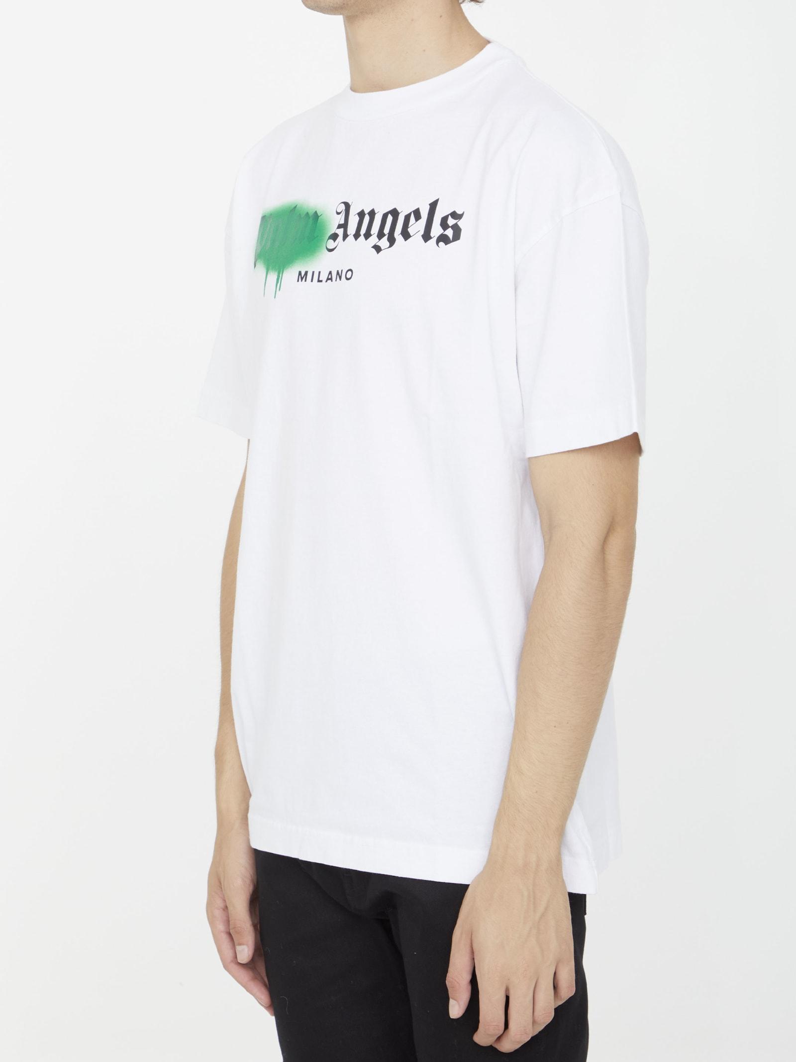 white palm angels spray t shirt
