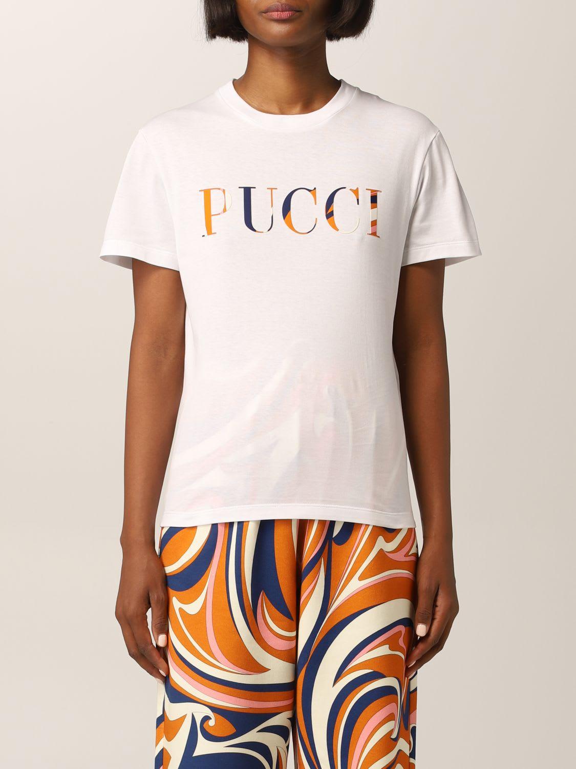 Emilio Pucci T-shirt T-shirt in White | Lyst