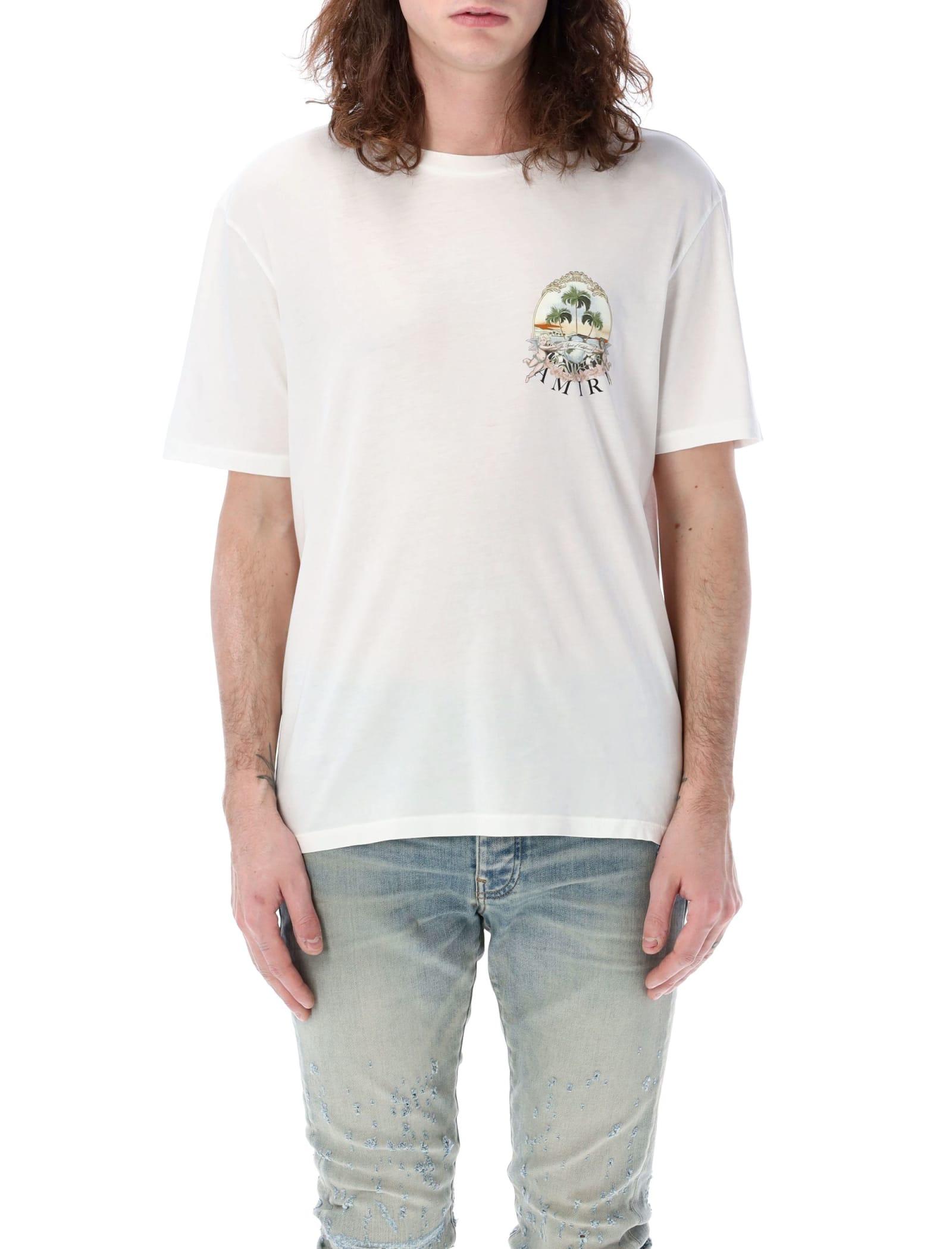 Amiri Cherub Palm T-Shirt in White for Men | Lyst