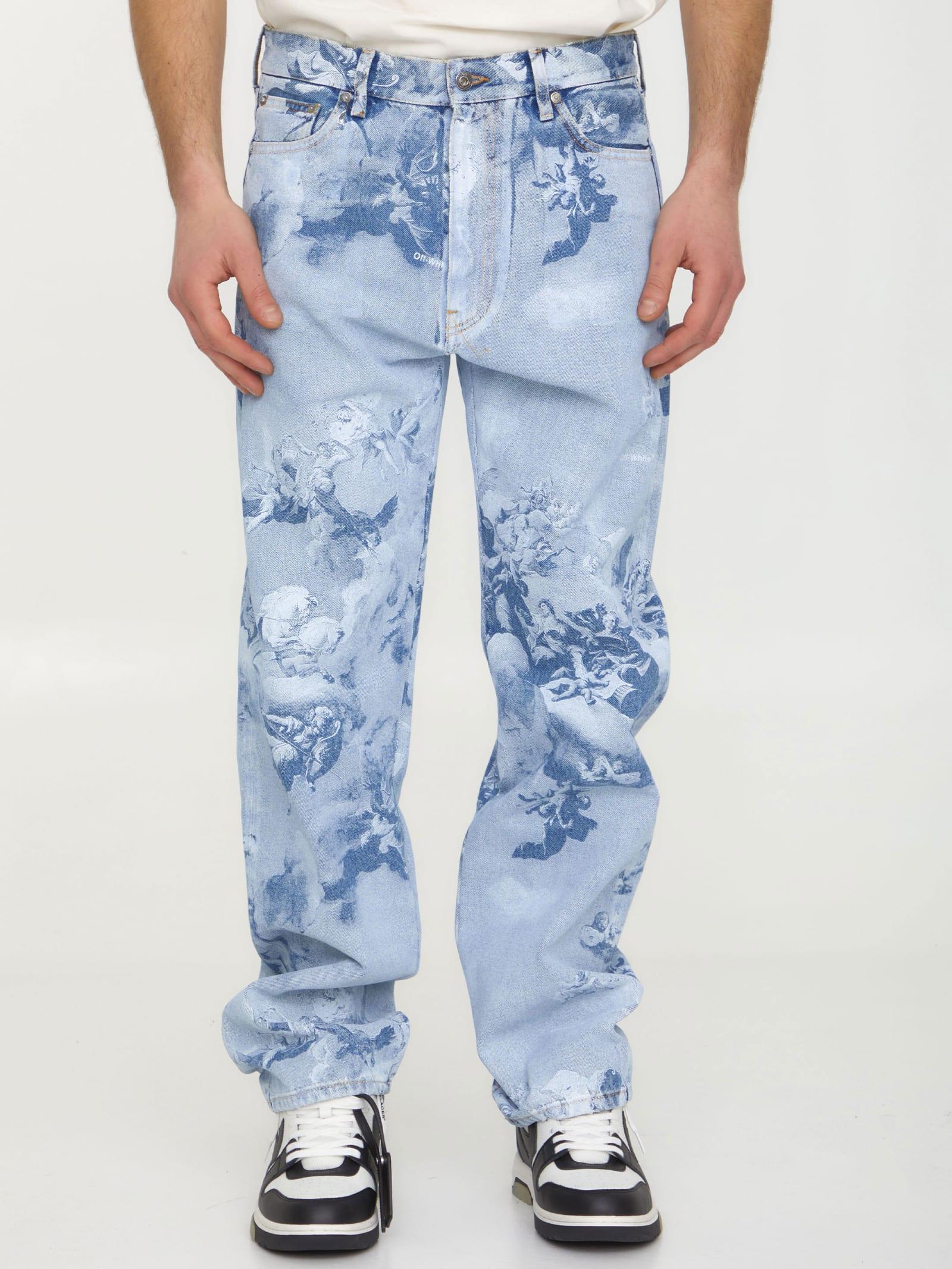 Off-White c/o Virgil Abloh Skate Jeans in Blue for Men | Lyst