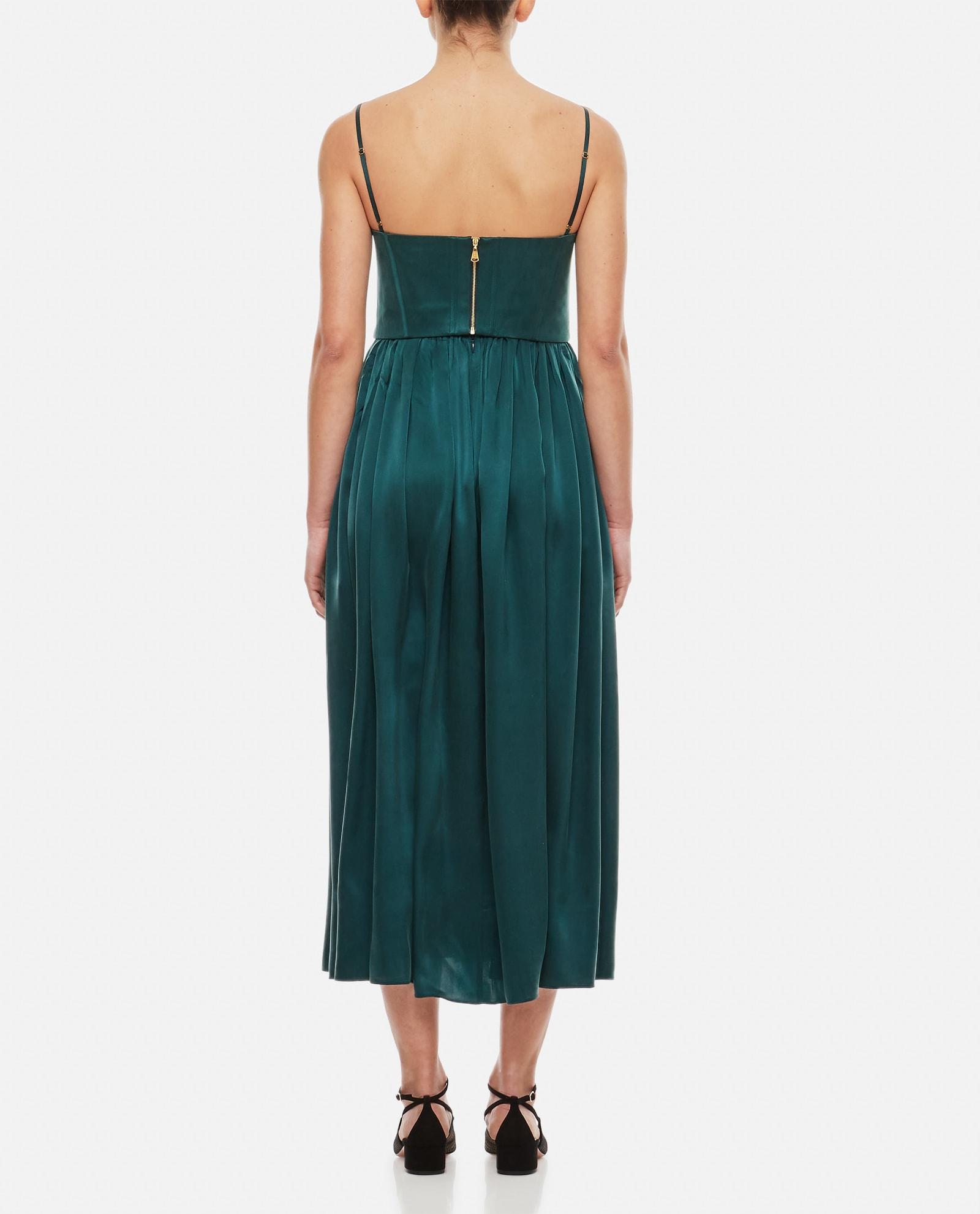 Zimmermann Silk Corset Dress in Green Lyst