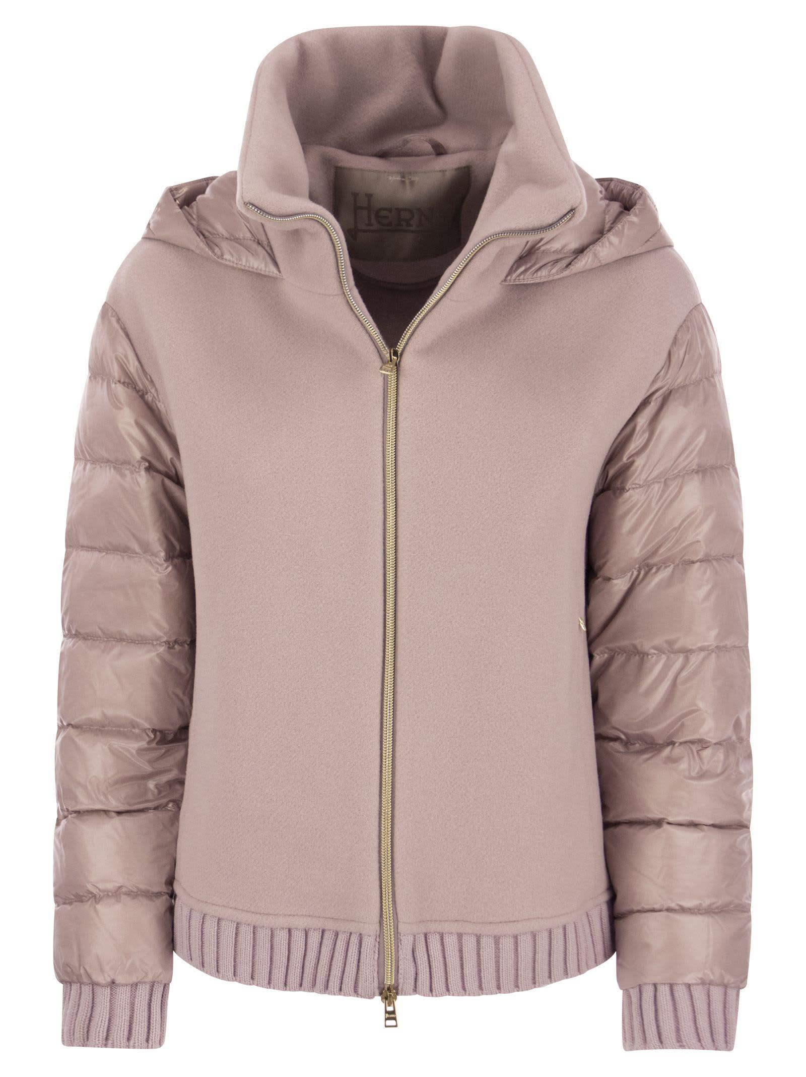Herno Resort Bomber Jacket In Modern Double And Ultralight Nylon in Pink |  Lyst