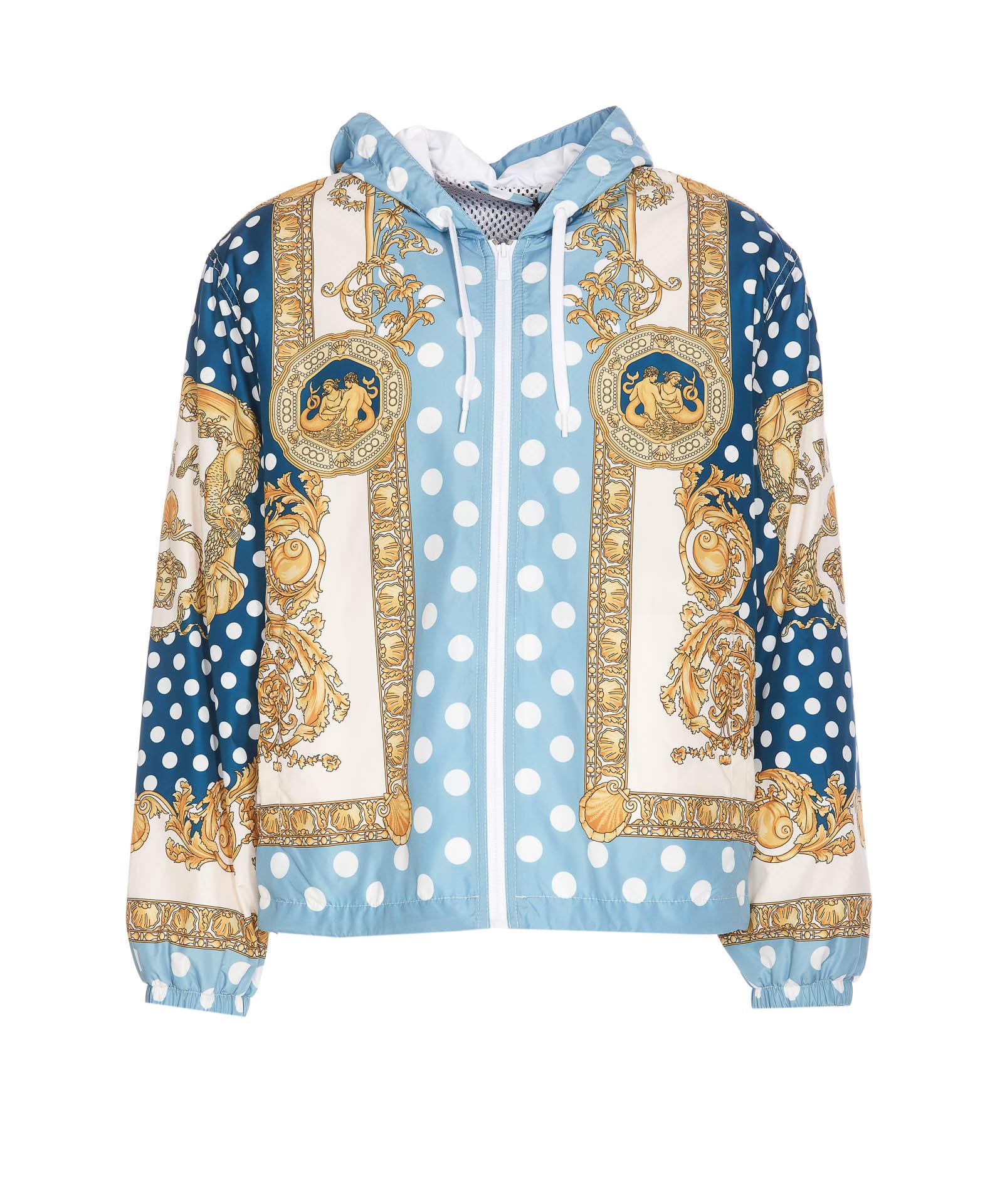 Blue top versace jacket