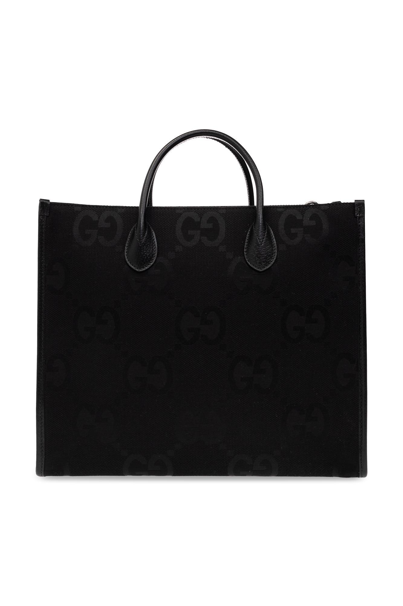 Gucci Jumbo GG Tote Bag in Black for Men | Lyst