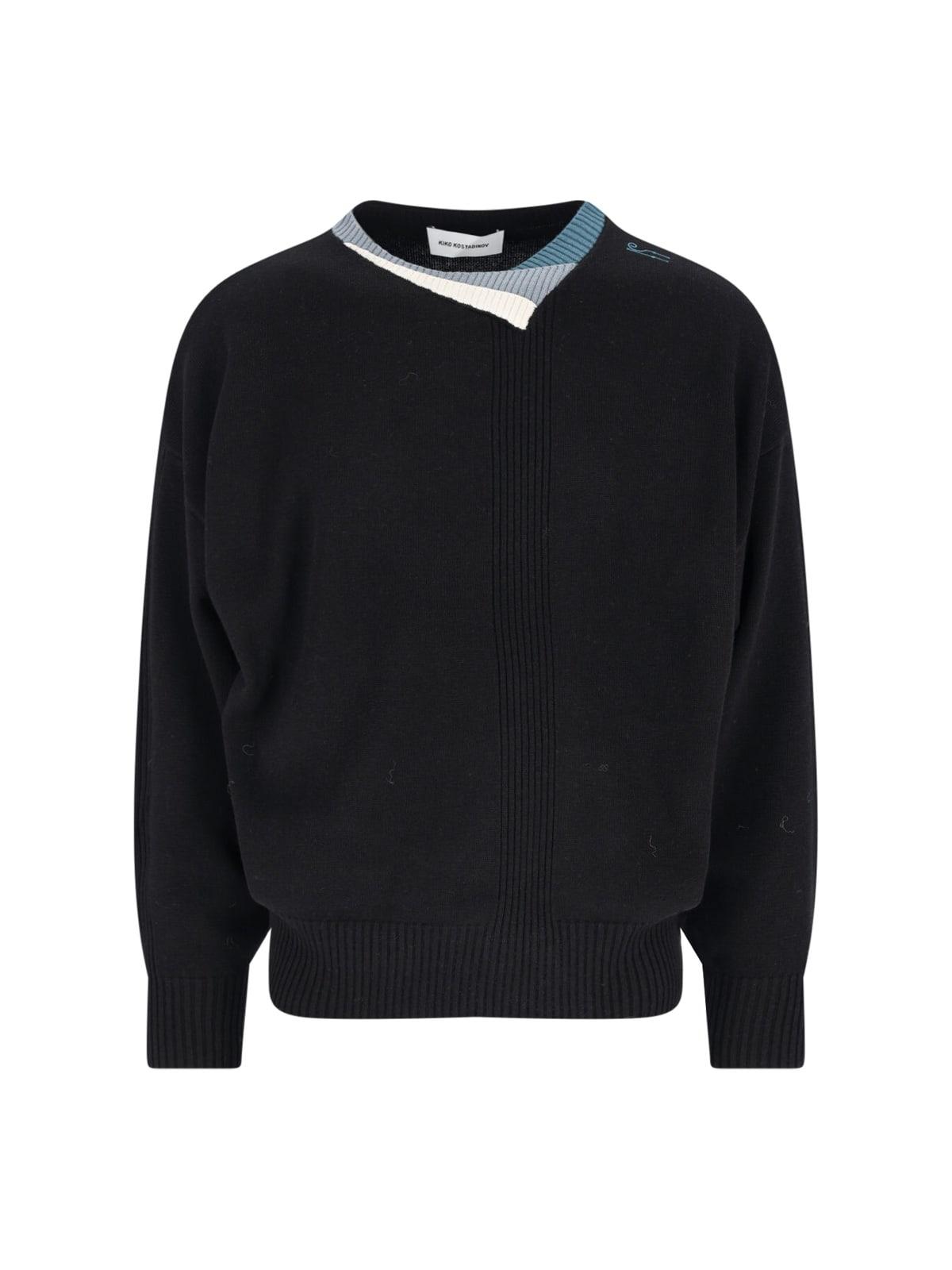Kiko Kostadinov Wool And Silk Sweater in Black for Men | Lyst UK