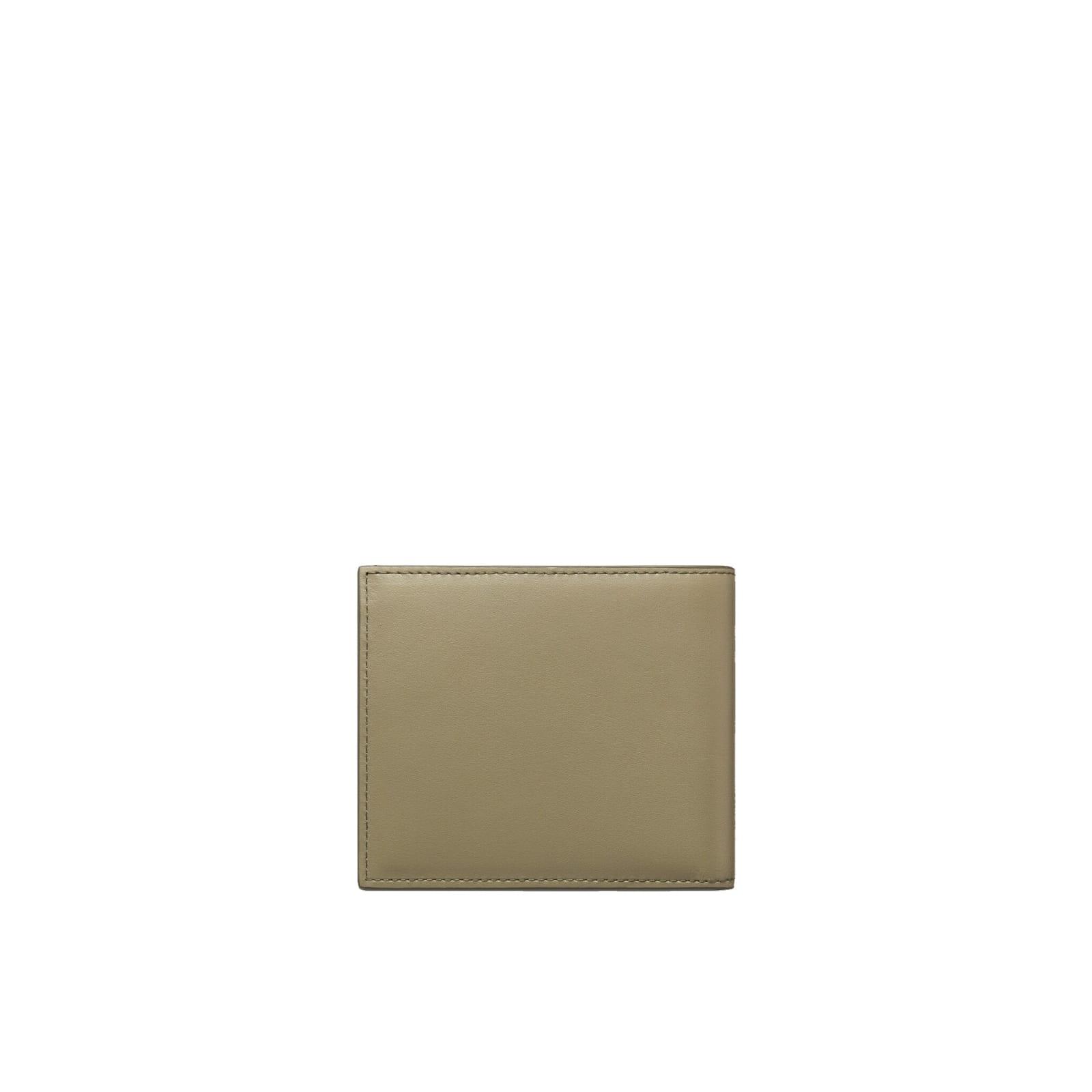 Dior Logo Leather Wallet in Green for Men | Lyst