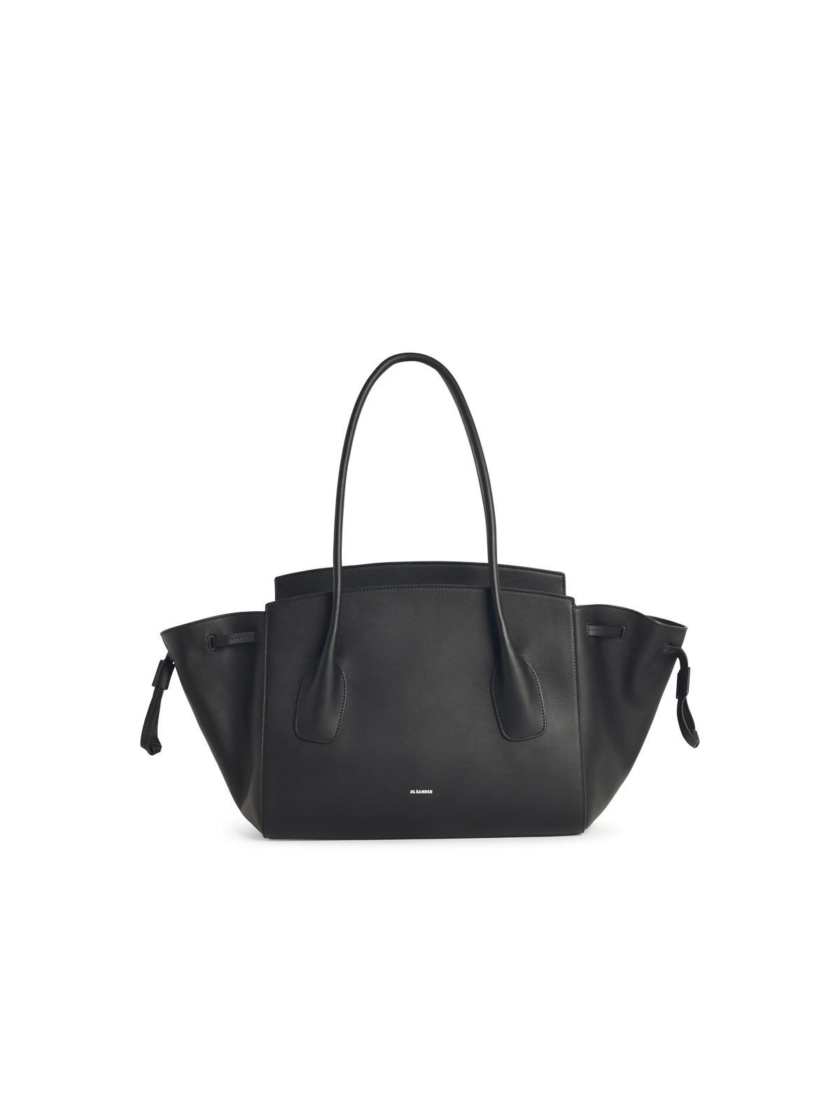 トートバッグ Jil Sander Black canvas shopping bag Jil Sander - Leather Tote Bag Jil Sander