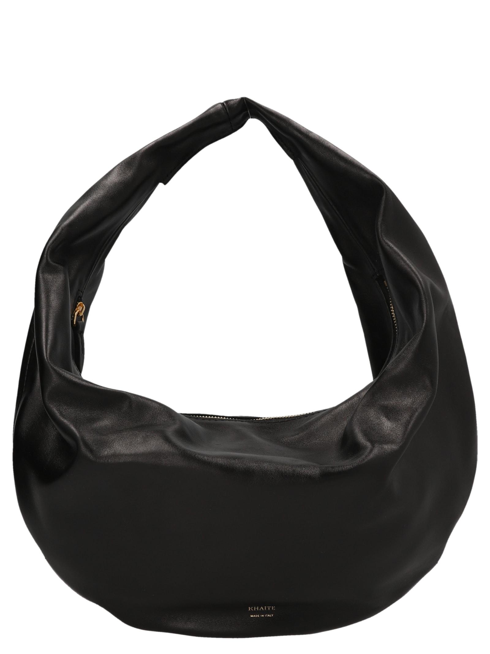 Khaite The Medium Olivia Hobo Shoulder Bag in Black | Lyst