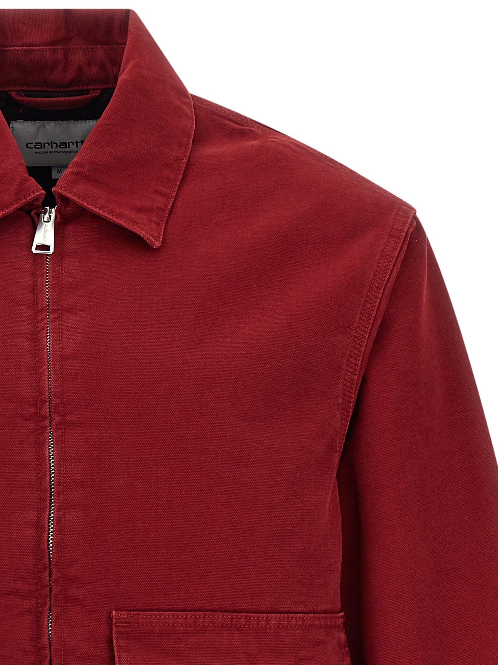 Carhartt 'Stanton' Jacket in Red for Men | Lyst