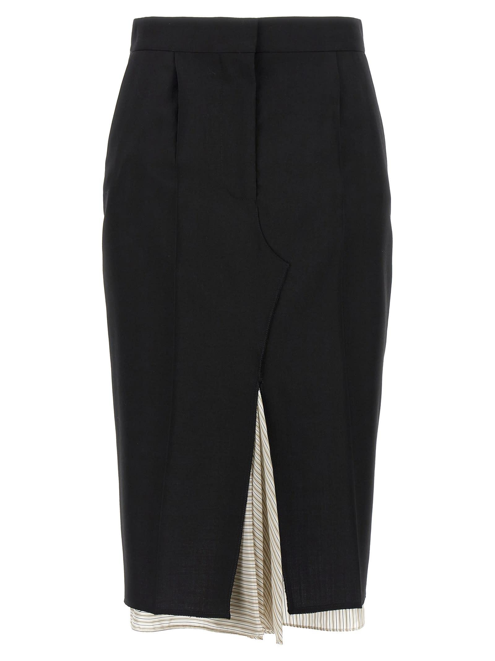 スカート MARNI Exposed lining skirt Marni Exposed Lining Skirt in Black | Lyst