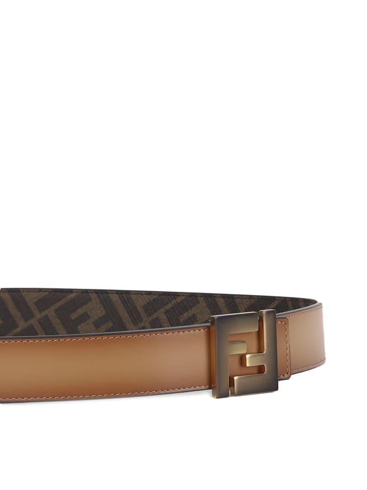 Fendi Reversible Leather Belt With Ff 