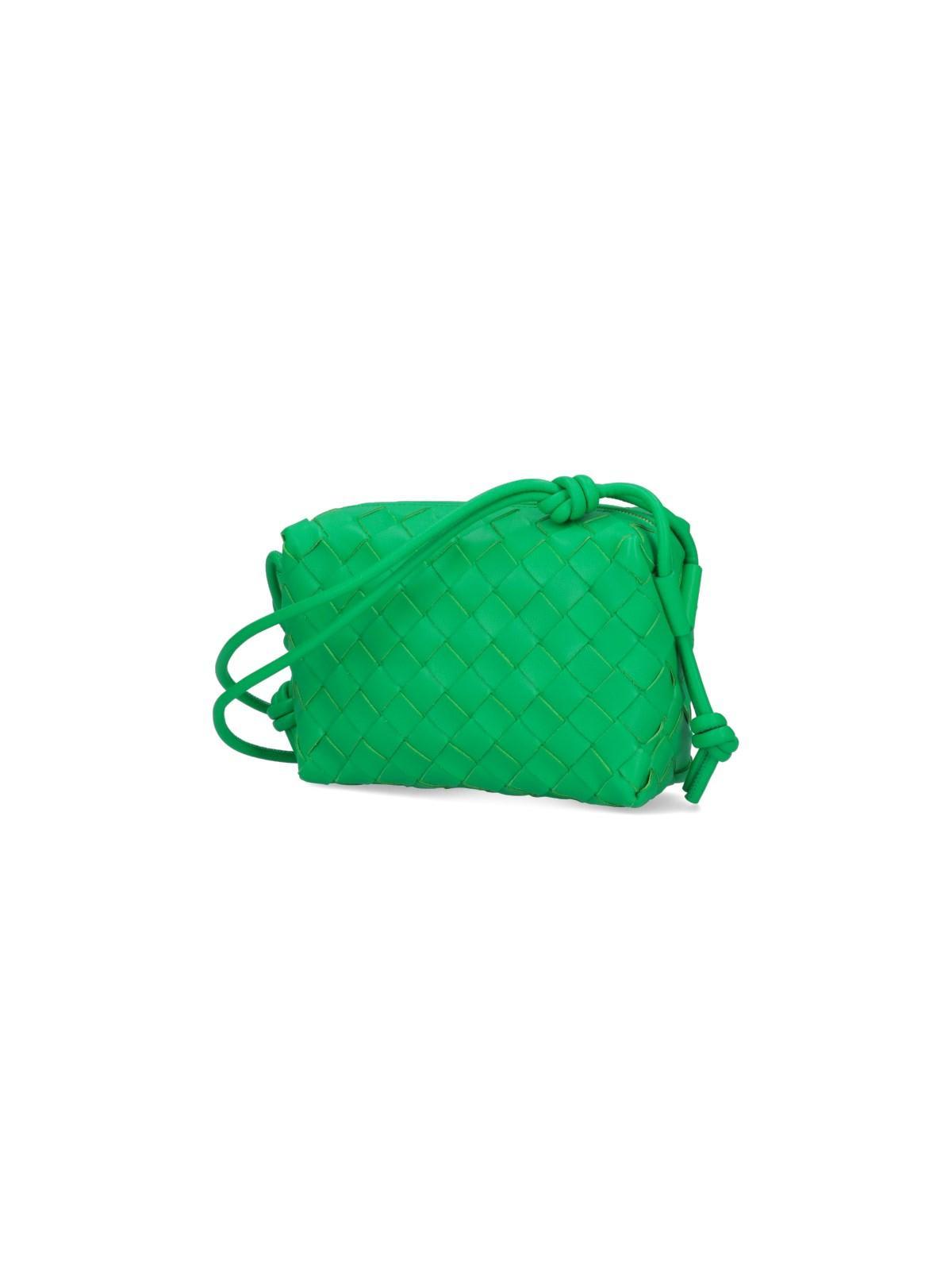 Bottega Veneta KOBIETY SPODNIE FORMALNE - GenesinlifeShops GB - Green 'Loop  Mini' shoulder bag Bottega Veneta