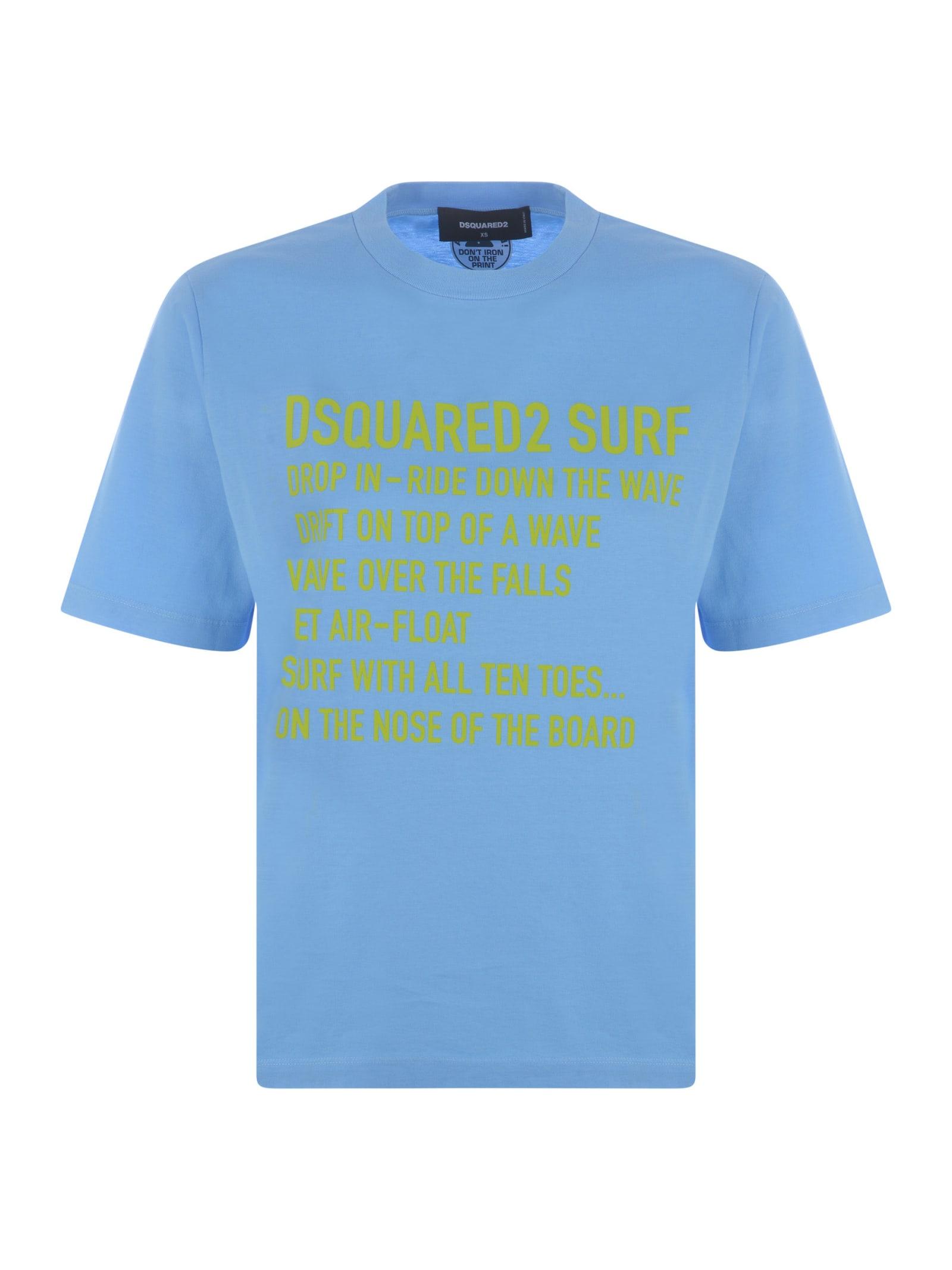 Beer Herinnering Haven DSquared² T-shirt in Blue | Lyst
