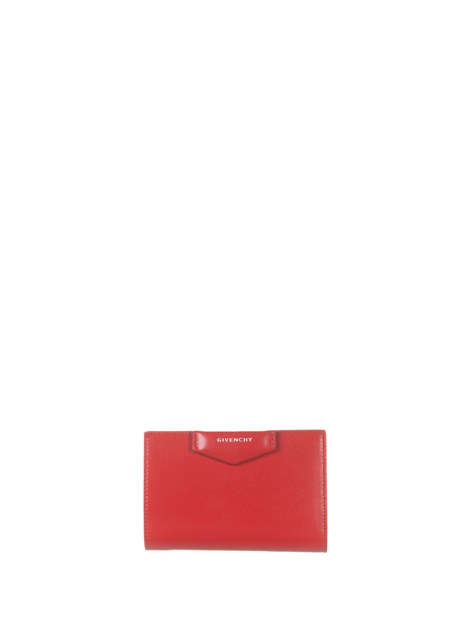 Givenchy Logo Printed Wallet in Red Lyst UK
