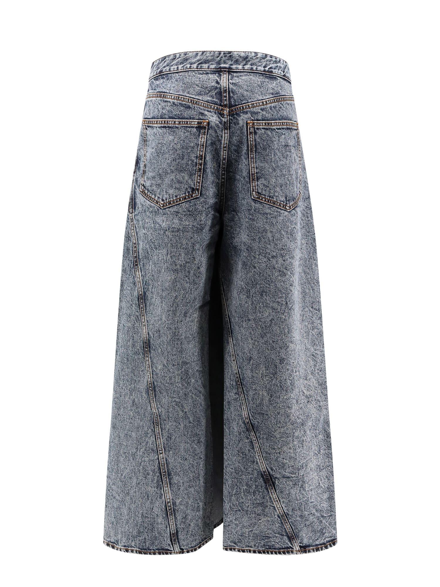 デニム・ジーパン ALAIA TWISTED STONEWASHED DENIM JEANS ALAÏA BLUE TWISTED JEANS |ALAÏA US