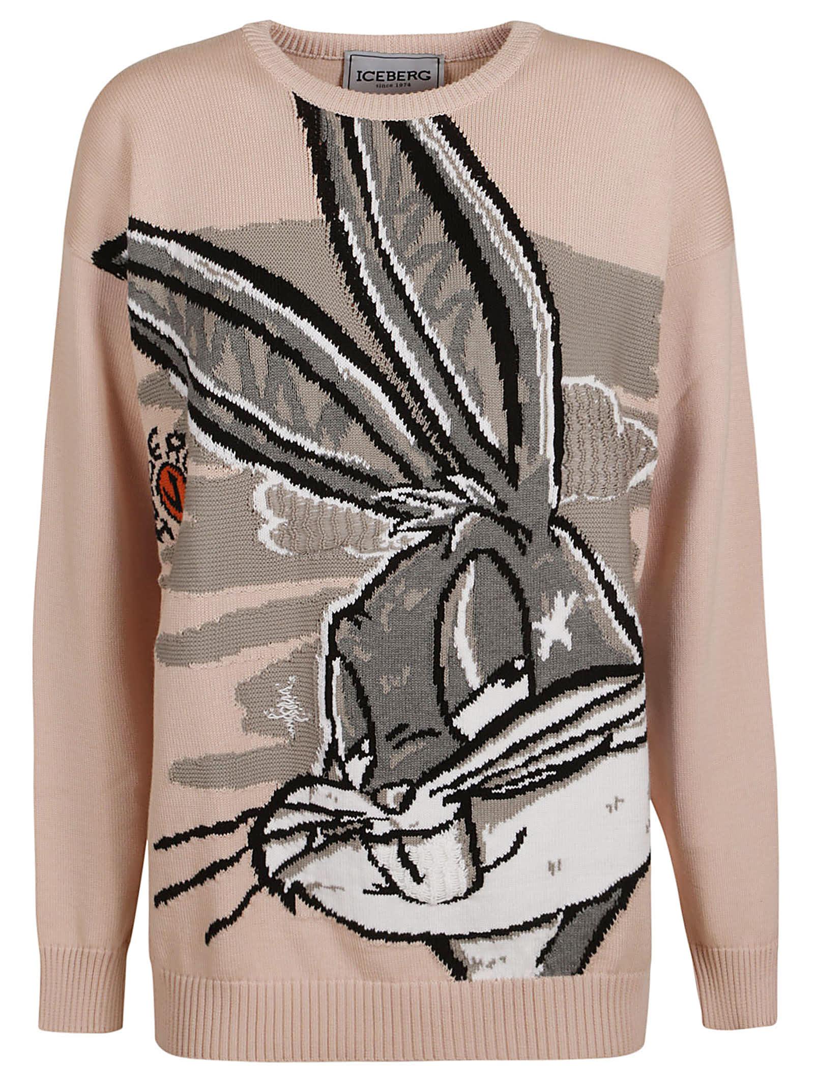 Iceberg Bugs Bunny Sweater in Gray Lyst