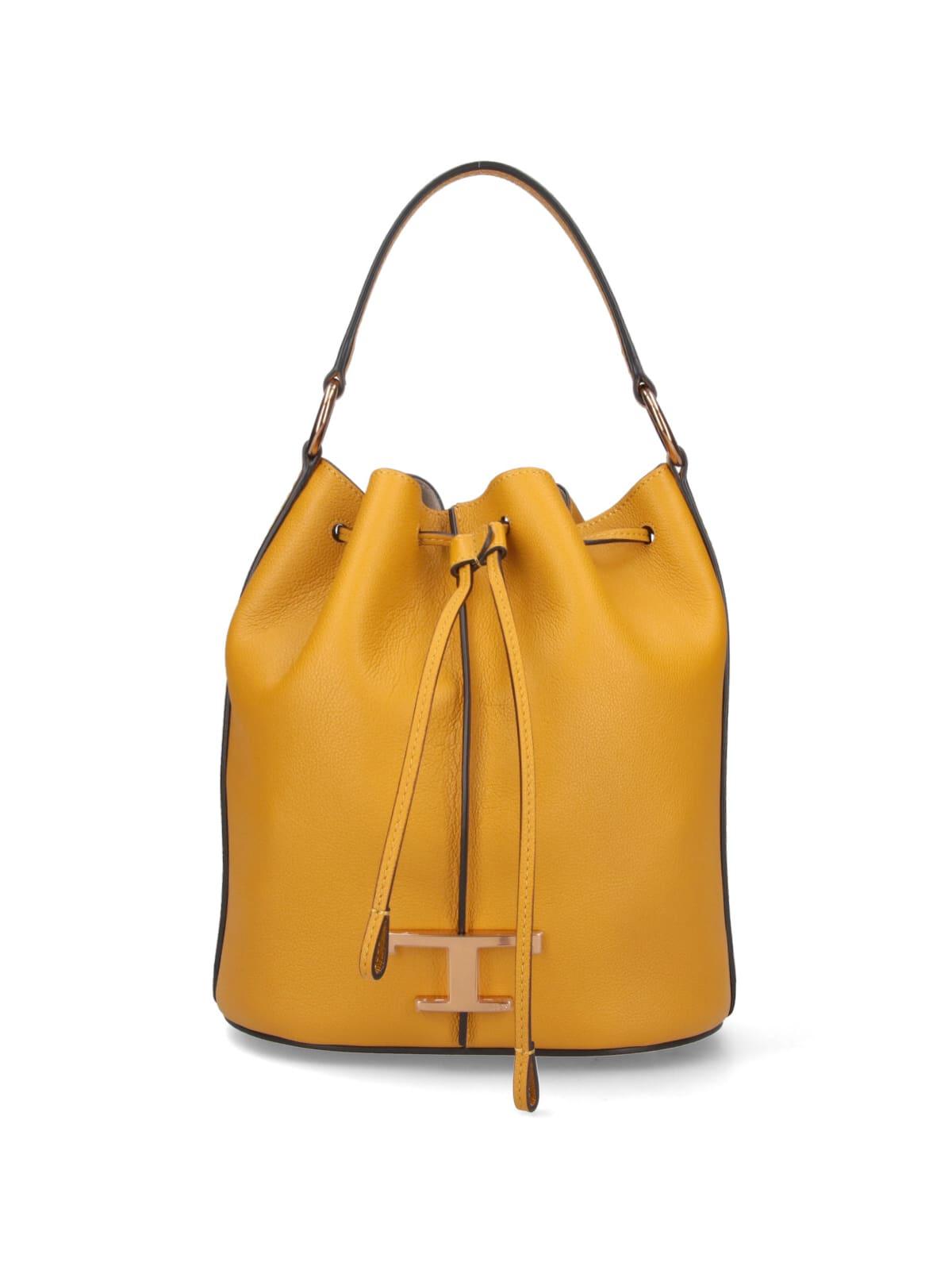 Tod s Small Bucket Bag T Timeless in Yellow Lyst UK