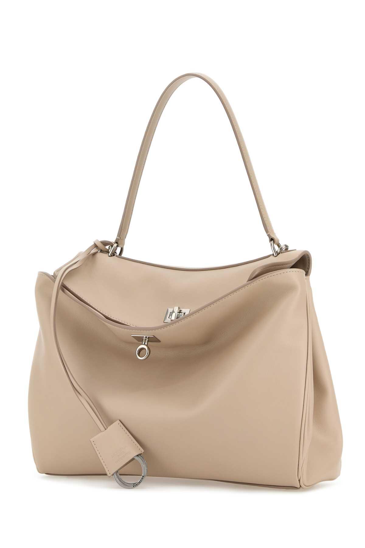 Balenciaga Sand Leather Medium Rodeo Handbag in Natural | Lyst