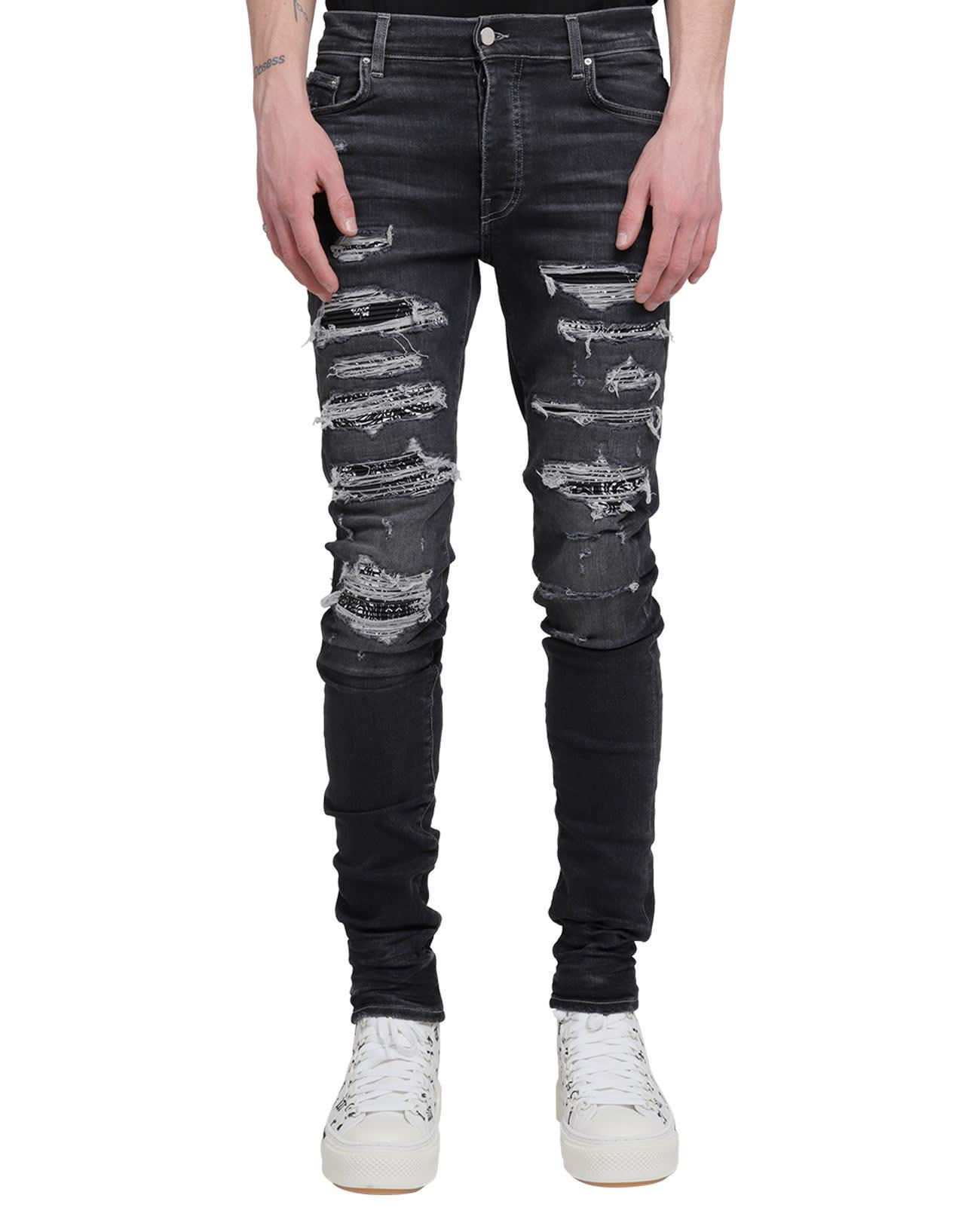 Amiri Denim Bandana Thrasher Jeans in 