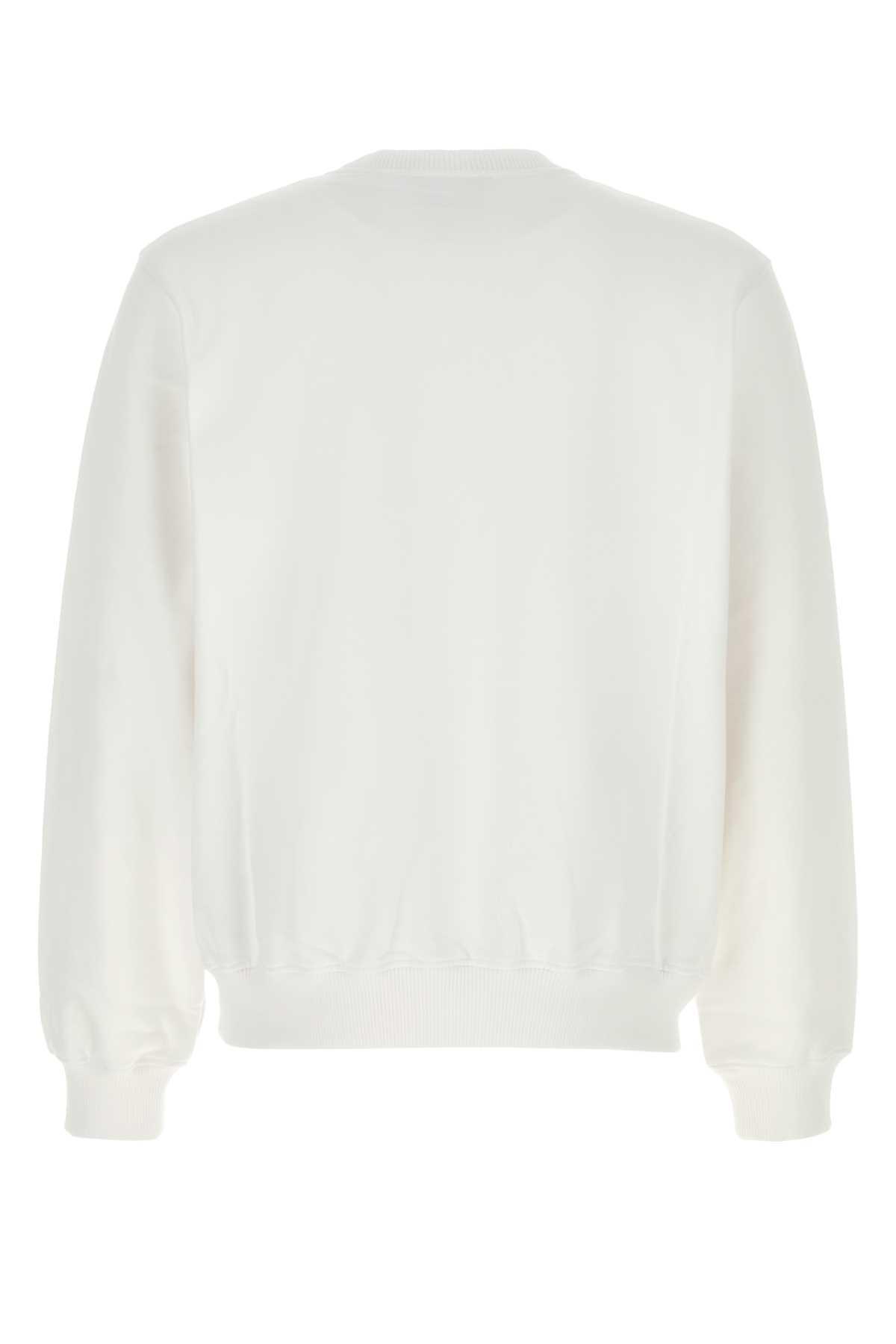 スウェット・トレーナー CASABLANCA WHITE COTTON SWEATSHIRT CASABLANCA CASABLANCA White Cotton Sweatshirt | luosophy