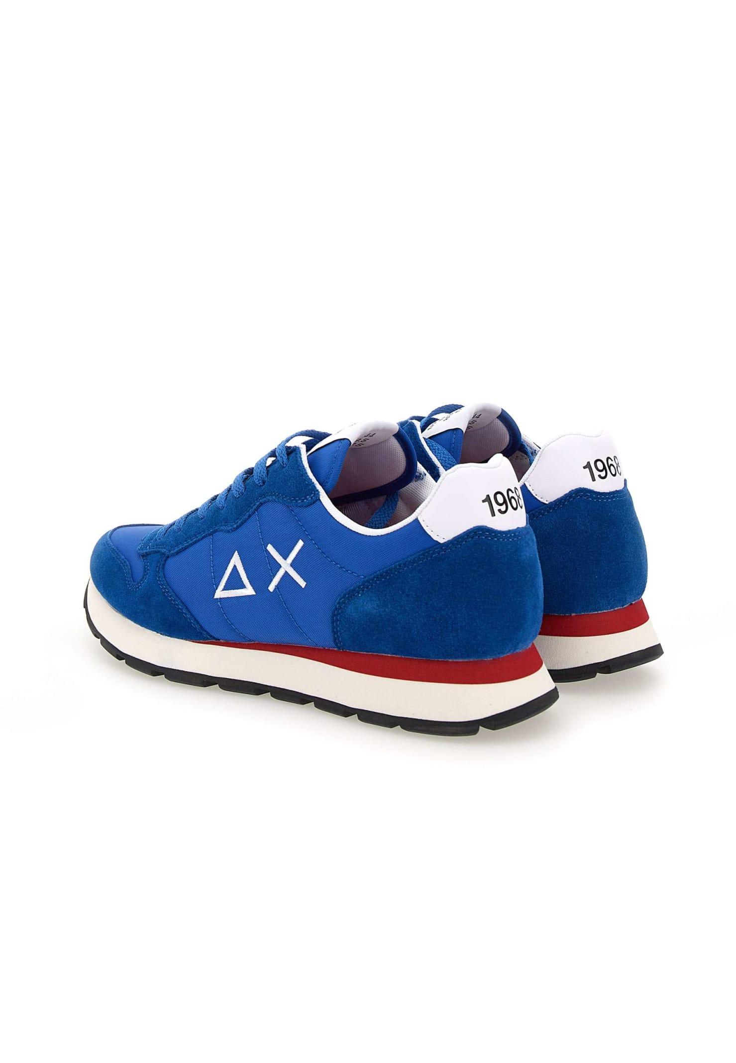 Sun 68 Tom Solid Sneakers in Blue for Men | Lyst