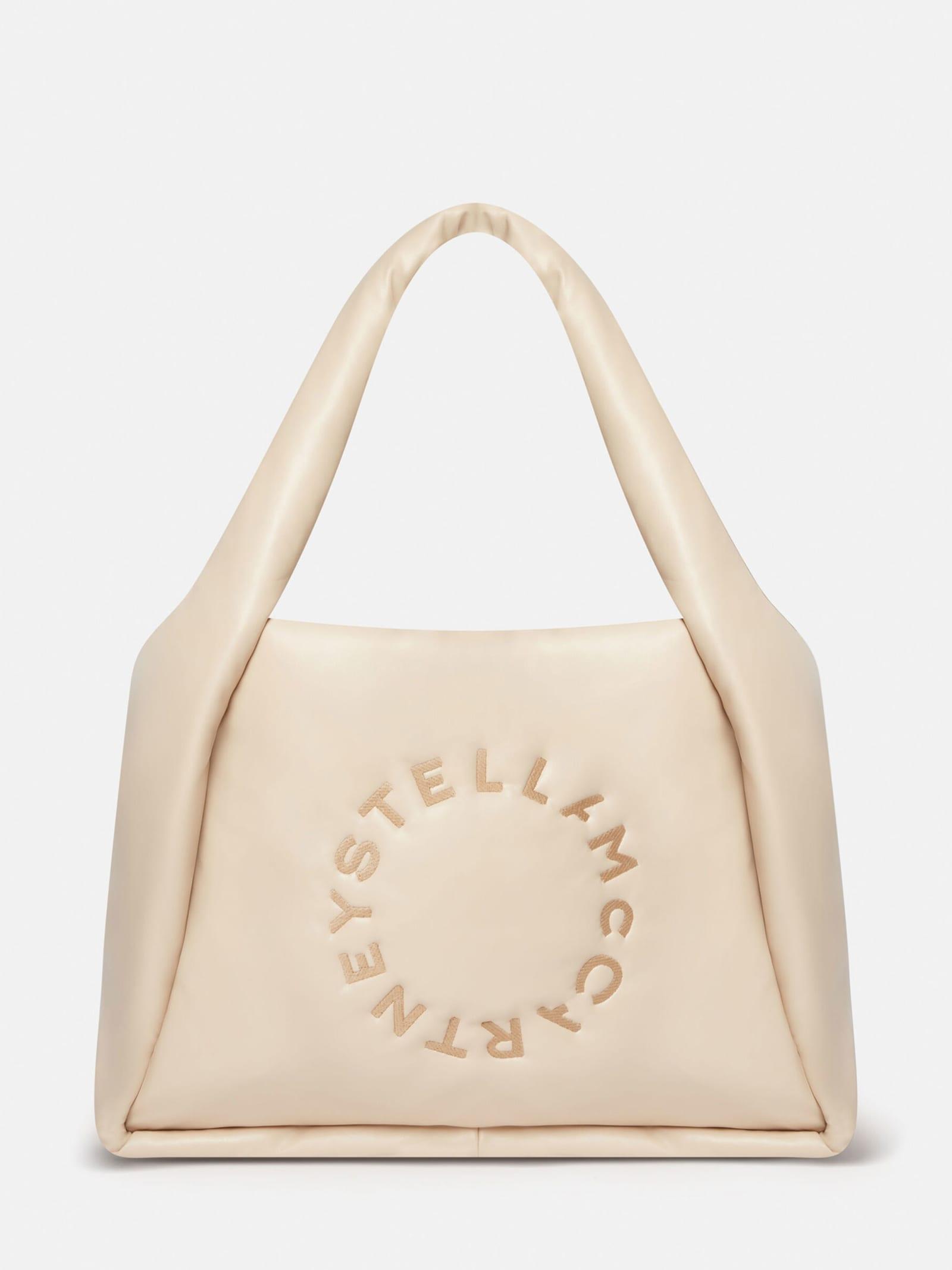 Stella McCartney Stella Logo Puffy Tote Bag in Natural | Lyst