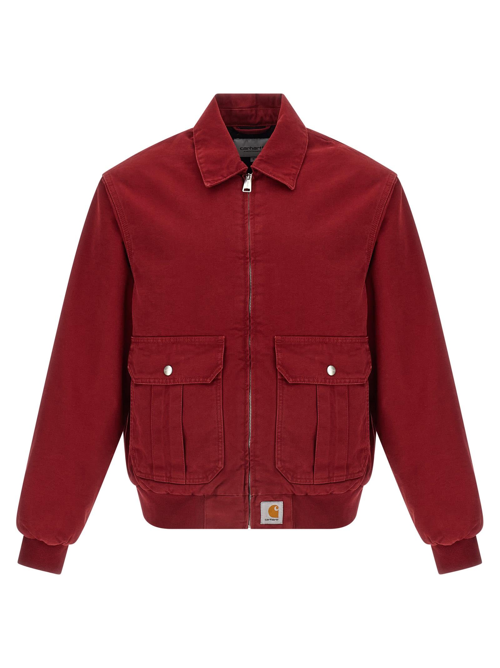 Carhartt 'Stanton' Jacket in Red for Men | Lyst