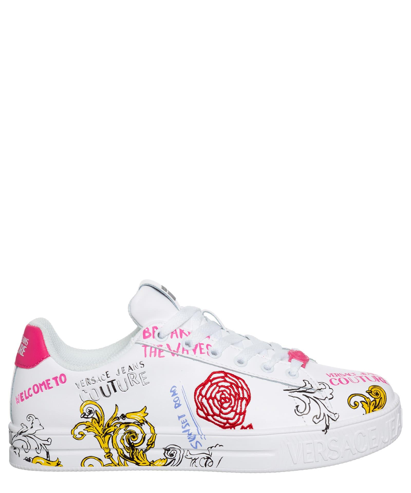 Versace Jeans Couture Court 88 Sneakers in White | Lyst