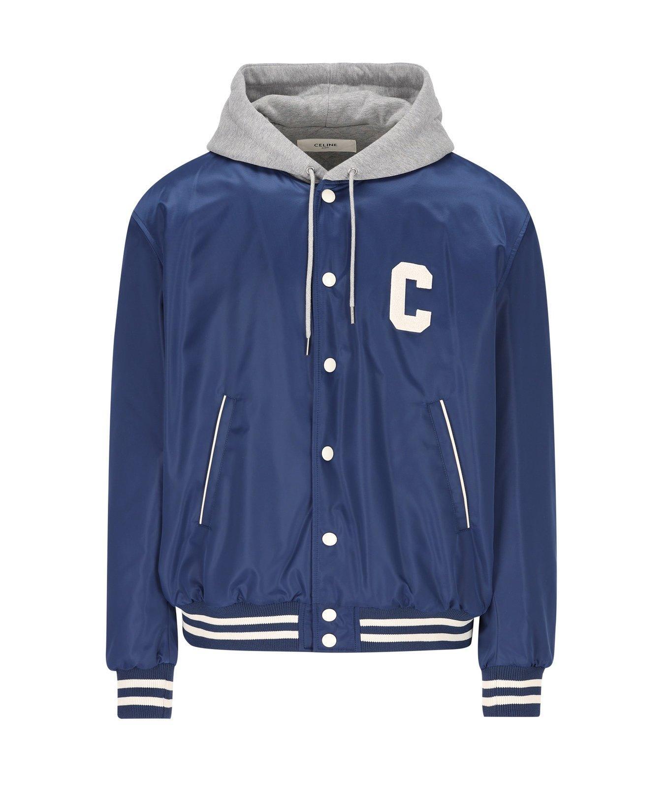 CELINE★素敵！Navy Double Face Cashmere Hooded Teddy Jacket Celine hooded teddy jacket in double face cashmere