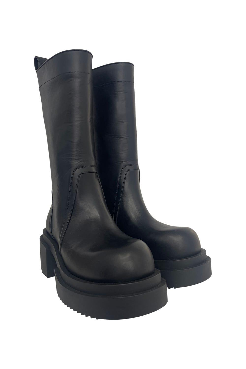 靴 Rick Owens CALF PULL ON BOGUN Rick Owens Calf Pull On Bogun Boots Shoes in Black | Lyst