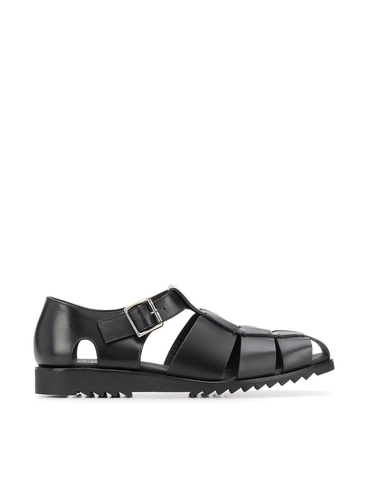 Paraboot Pacific Sandals in Black for Men | Lyst
