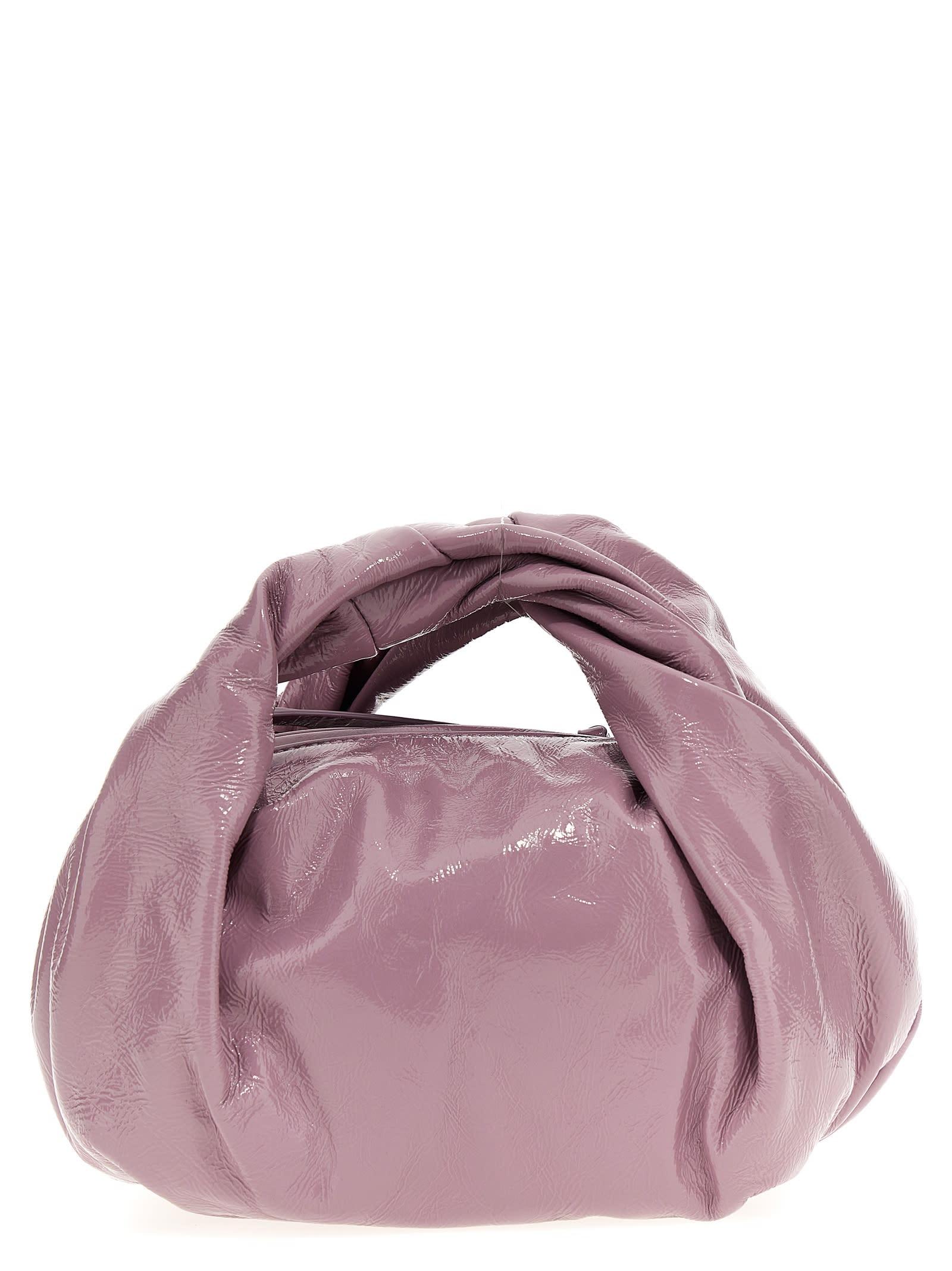 Dries Van Noten Shiny Leather Handbag Hand Bags in Purple | Lyst