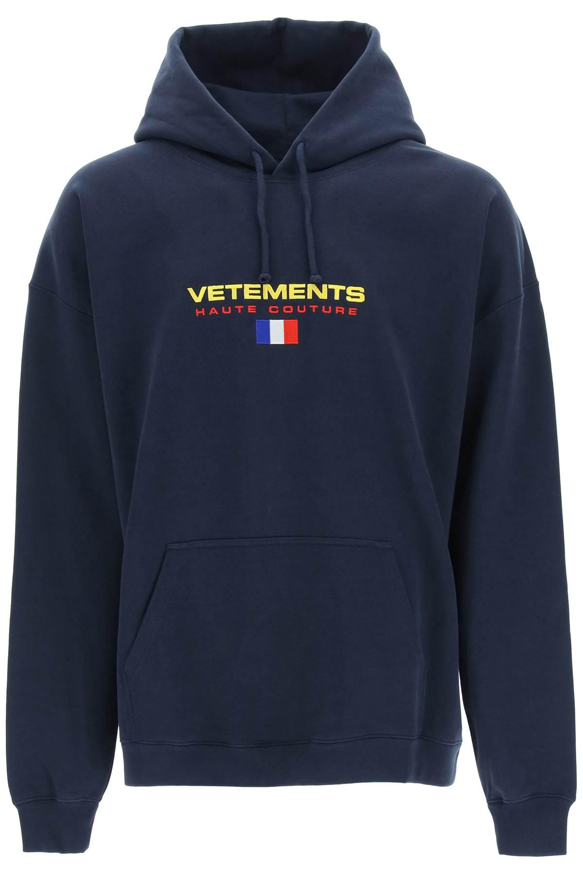 Vetements Cotton Haute Couture Hoodie in Navy (Blue) (Blue) for Men - Save  58% | Lyst