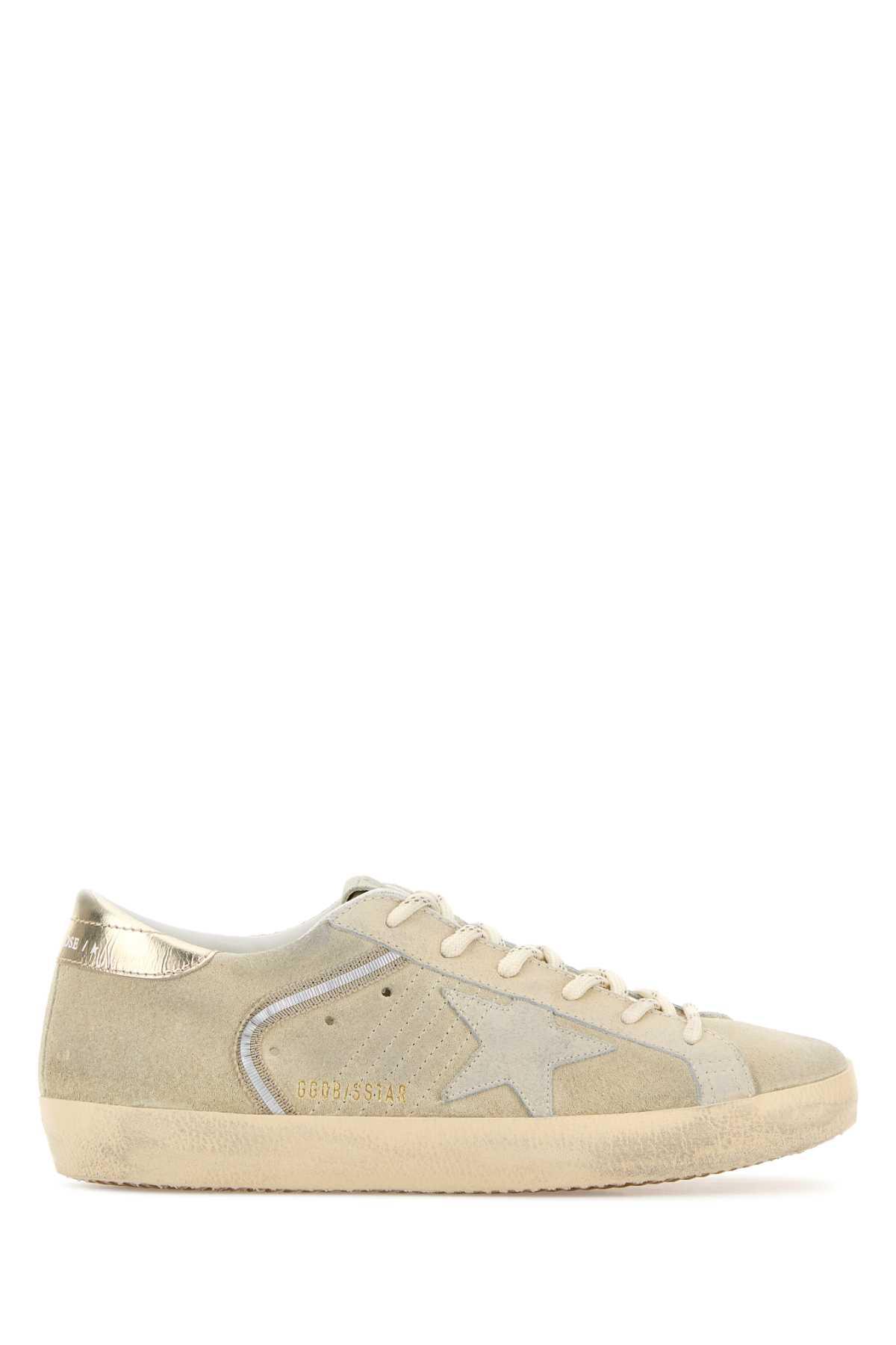 Golden Goose Femme Sneakers Running Sole – Blanc Argent 10359