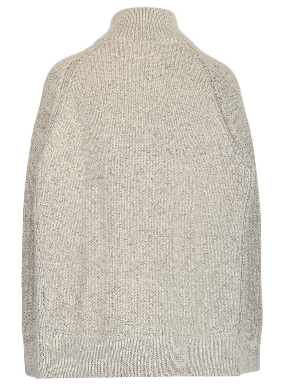 MM6 by Maison Martin Margiela Cape-style Cardigan in Gray | Lyst