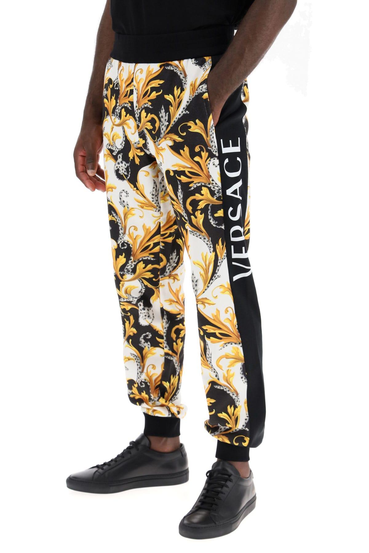 Acanthus Barocco Print jogger Pants Yellow Men | Lyst