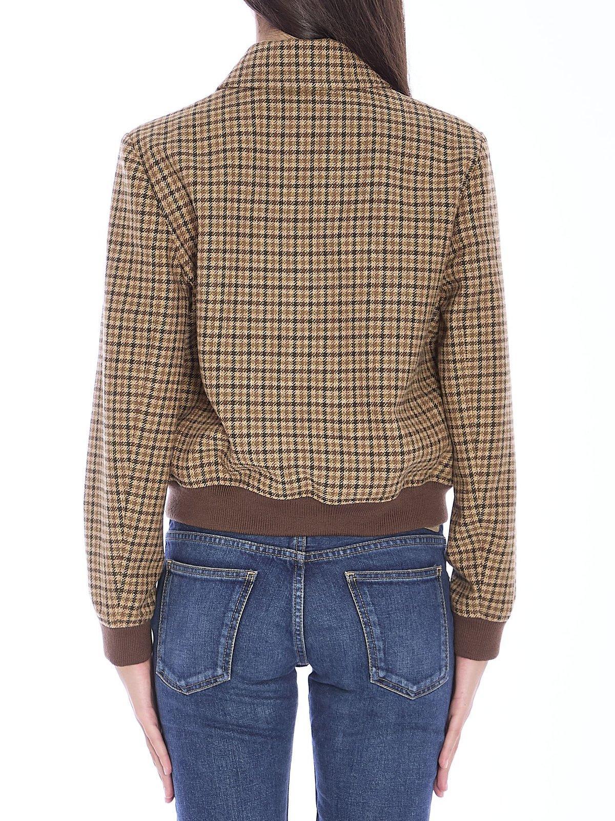 関税込 CELINE |chelsea blouson jacket in double wool CHELSEA BLOUSON JACKET IN GAUFFERED DOUBLE WOOL - NAVY | CELINE
