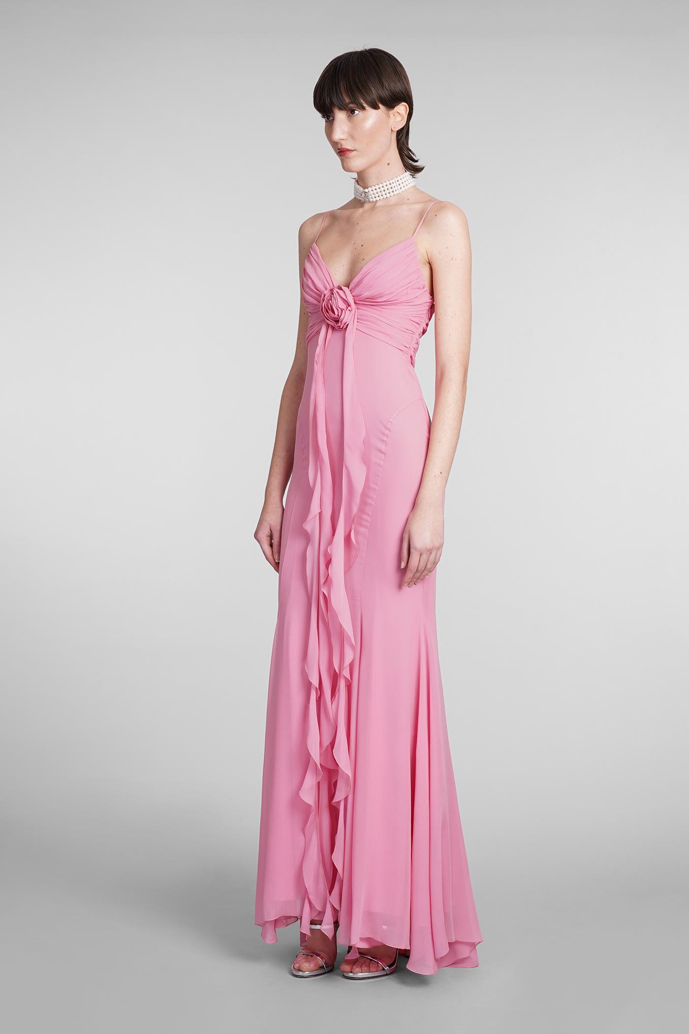 ワンピース BLUMARINE Woman Dress Pink 2A629A N0729 Blumarine Pink Sheath Midi Dress In N0729 Pink Peony | ModeSens