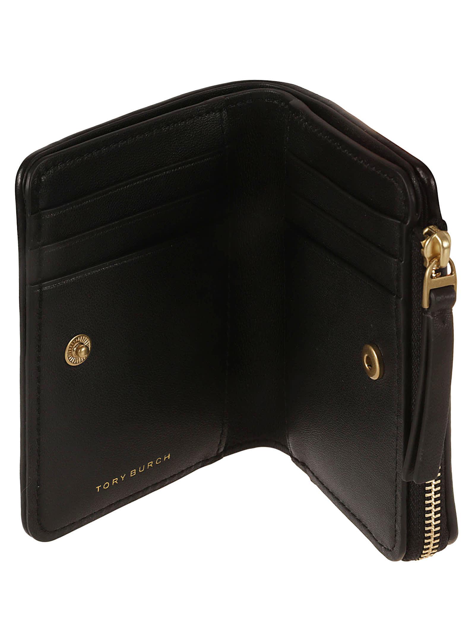  Tory Burch Women's Kira Chevron Bi-Fold Wallet, Black, One Size  : Clothing, Shoes & Jewelry