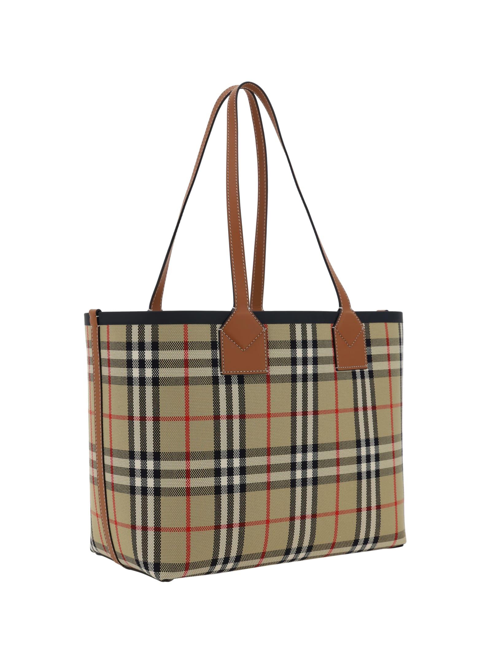 Large London Tote in Briar Brown/black | Burberry® Official