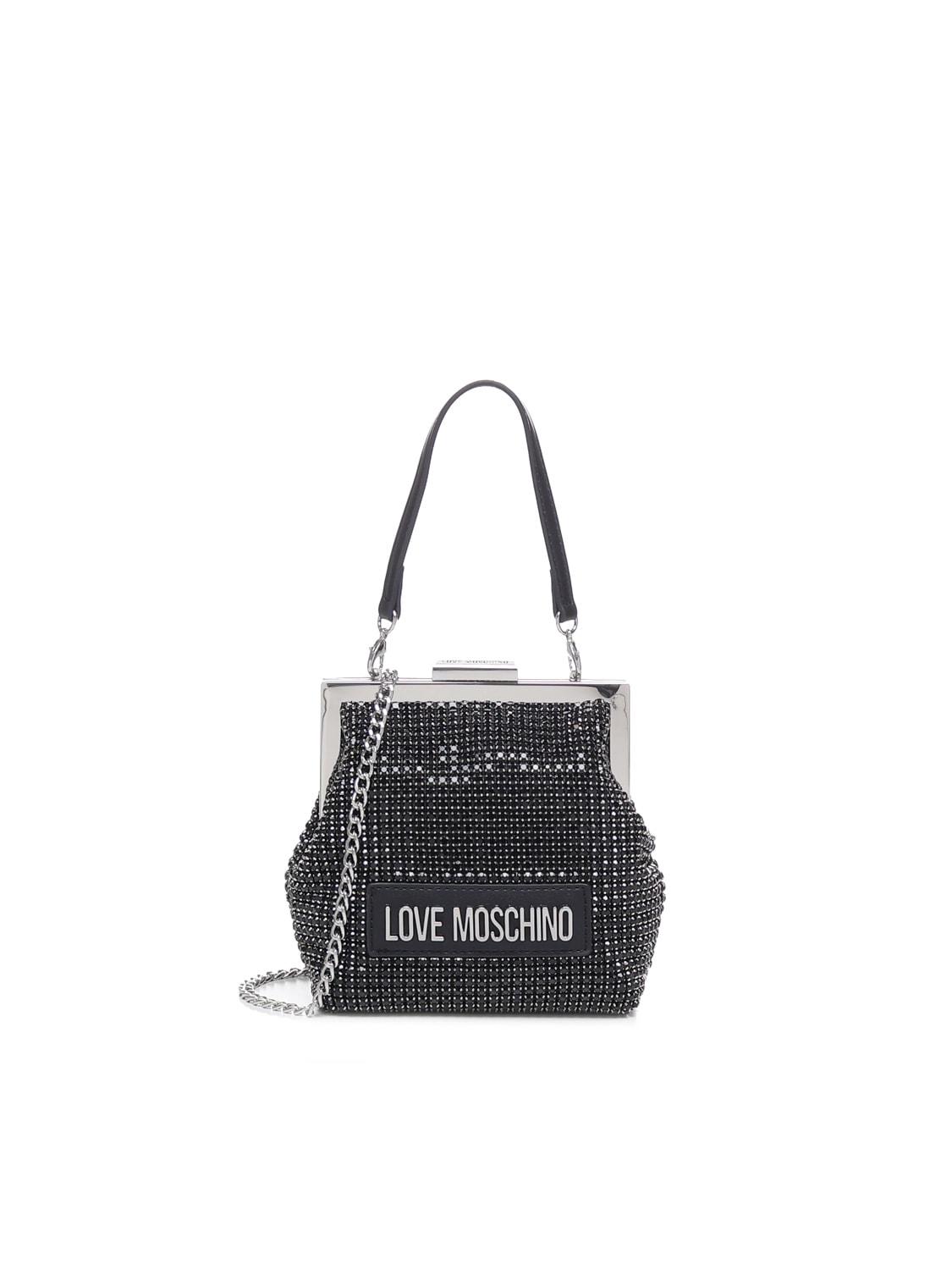 Moschino Embellished Pochette in Black | Lyst