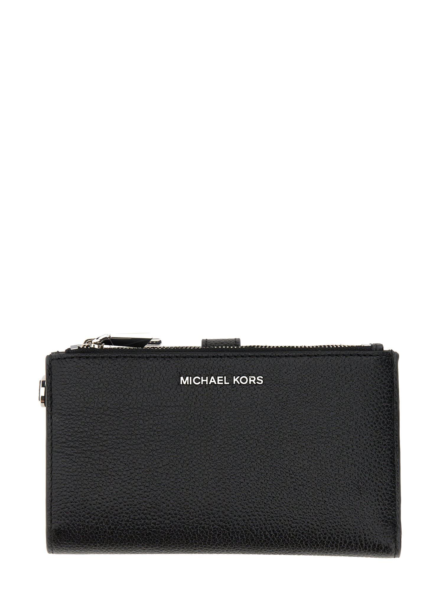 MICHAEL Michael Kors Adele Wallet in Black | Lyst