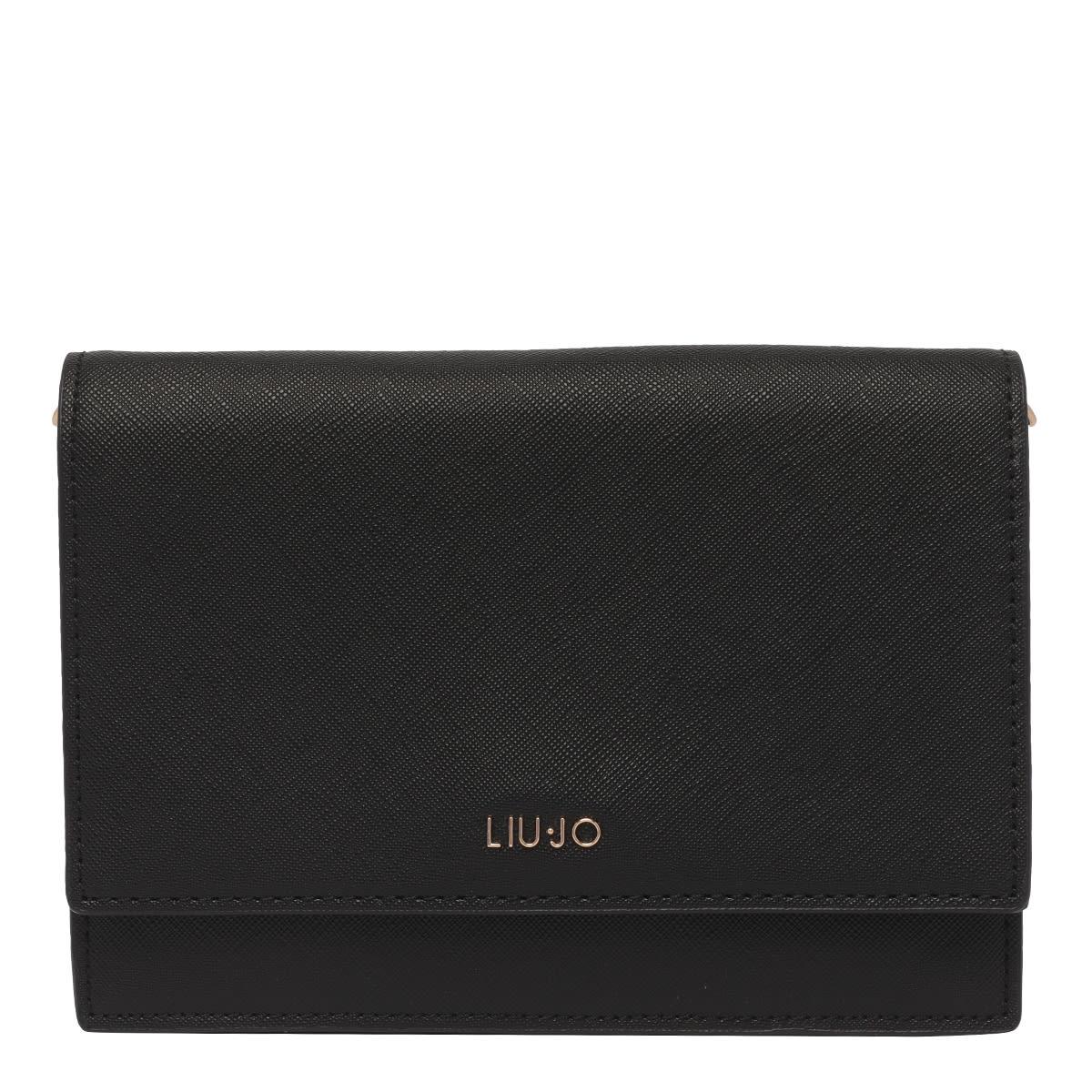 Liu Jo Logo Crossbody Bag in Black | Lyst
