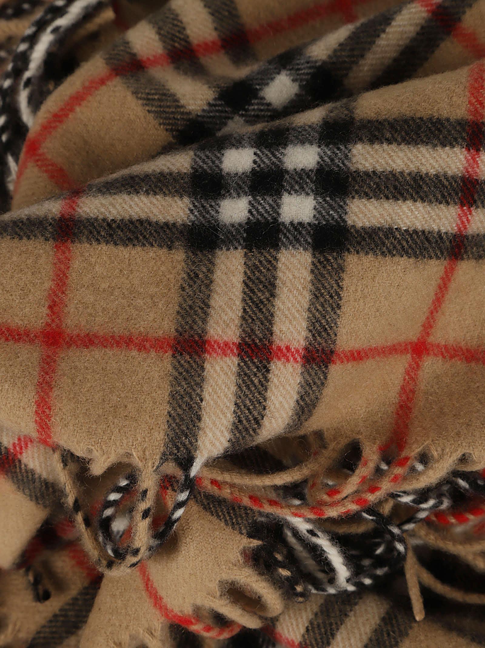 Vintage Check Washed Happy Scarf