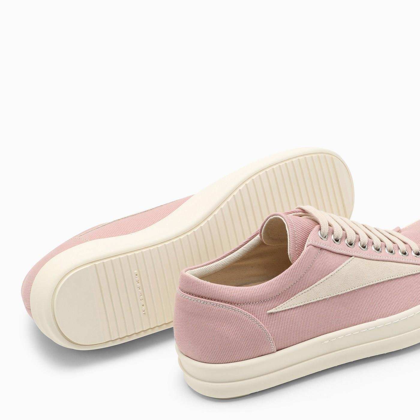 Rick Owens DRKSHDW Pink\/milk Canvas Trainer for Men | Lyst