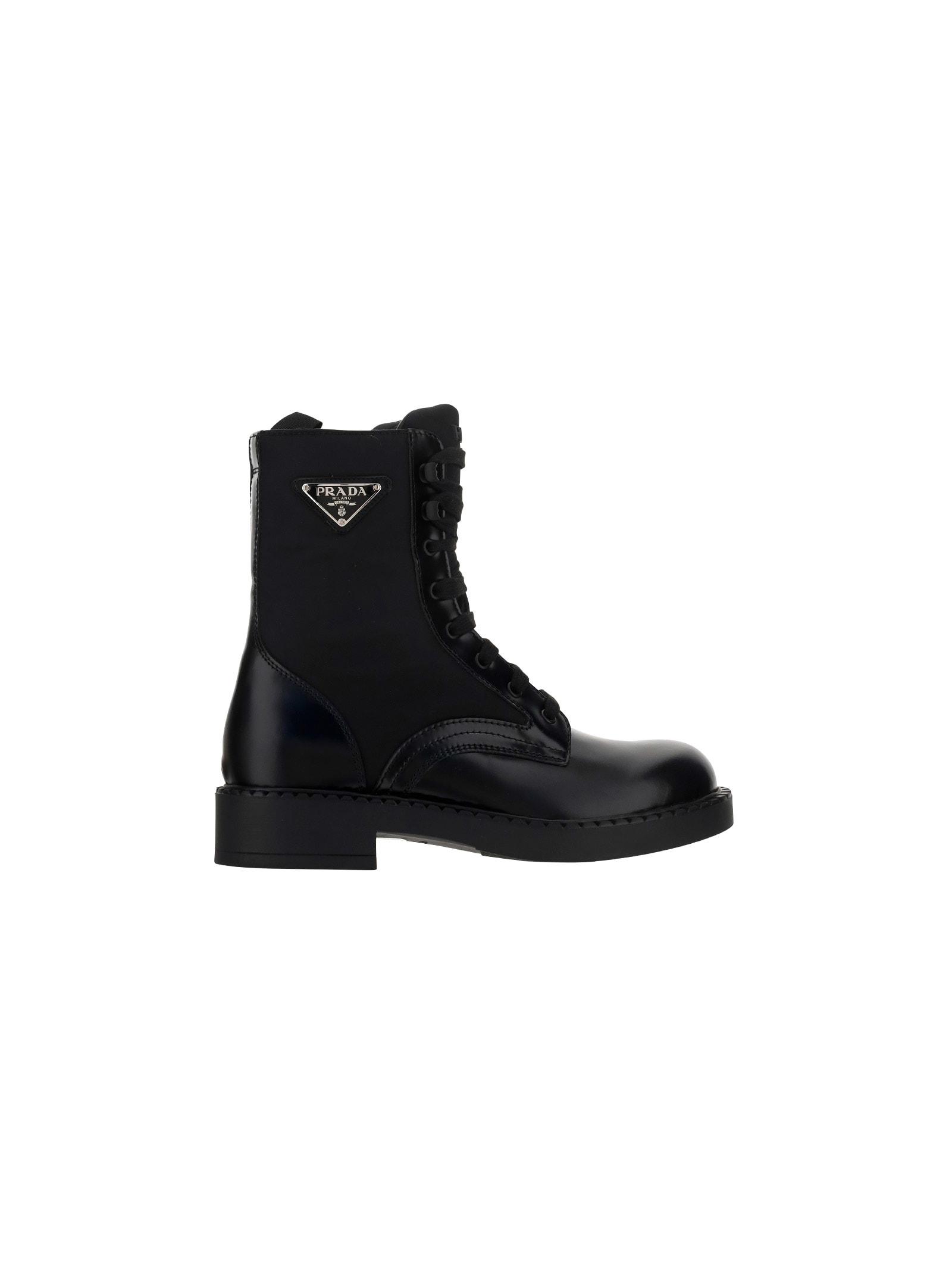 Prada Chocolate Boots in Black for Men | Lyst