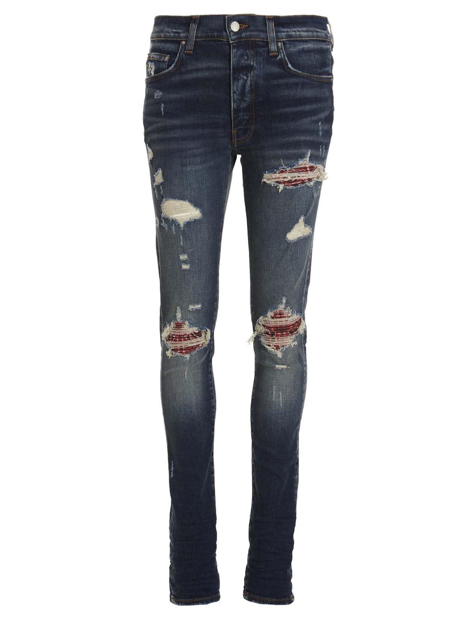 Amiri Bandana Mx1 Jeans in Blue for Men Lyst