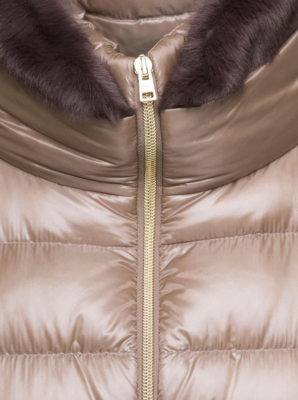 【関税＆送料込み】Herno Beige 'Claudia' Down Jacket With B Claudia down jacket HERNO | Blondie Shop